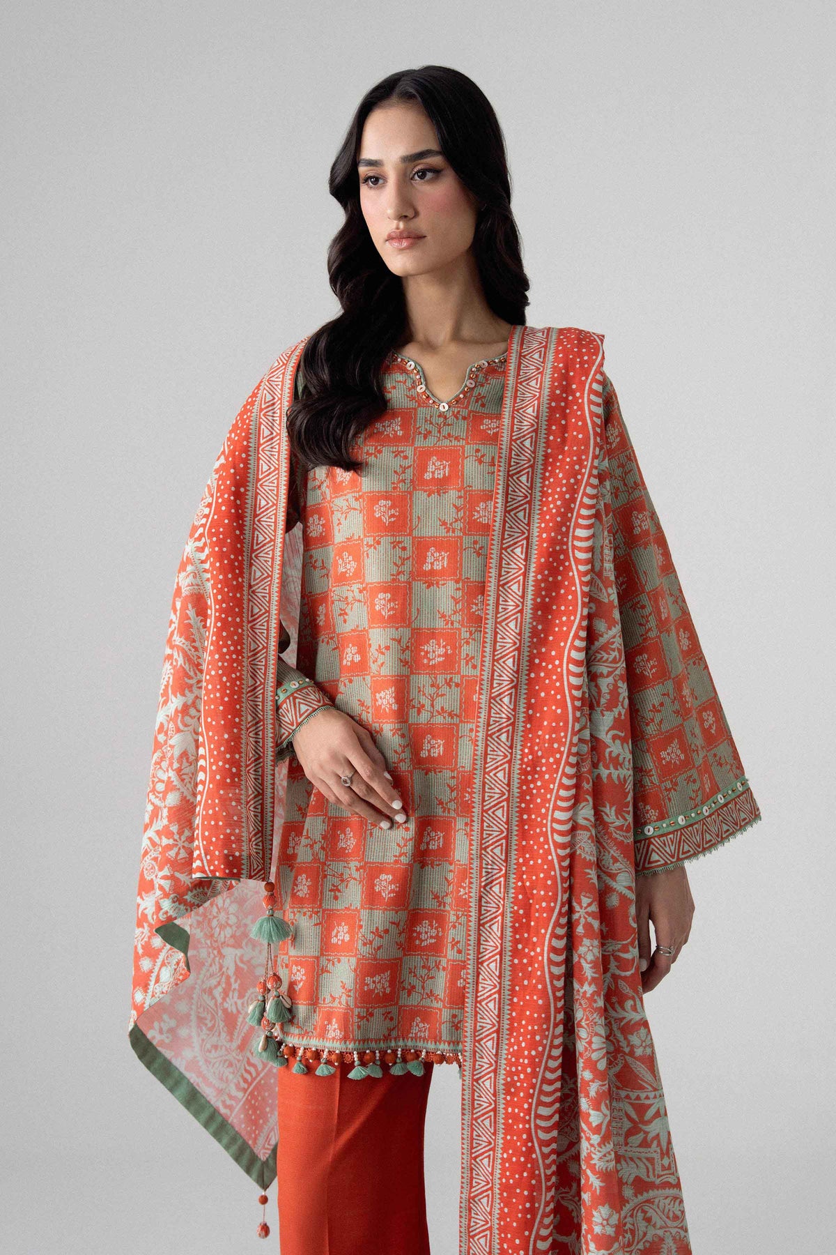 3 Piece - Printed Suit - U3P-NISHA26WV1-20 for Women - Unstitched Collection | Nishat | Shop Online