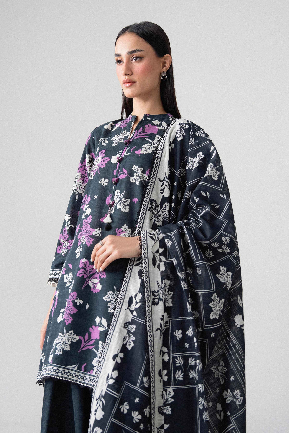 3 Piece - Printed Suit - U3P-NISHA26WV1-21 for Women - Unstitched Collection | Nishat | Shop Online