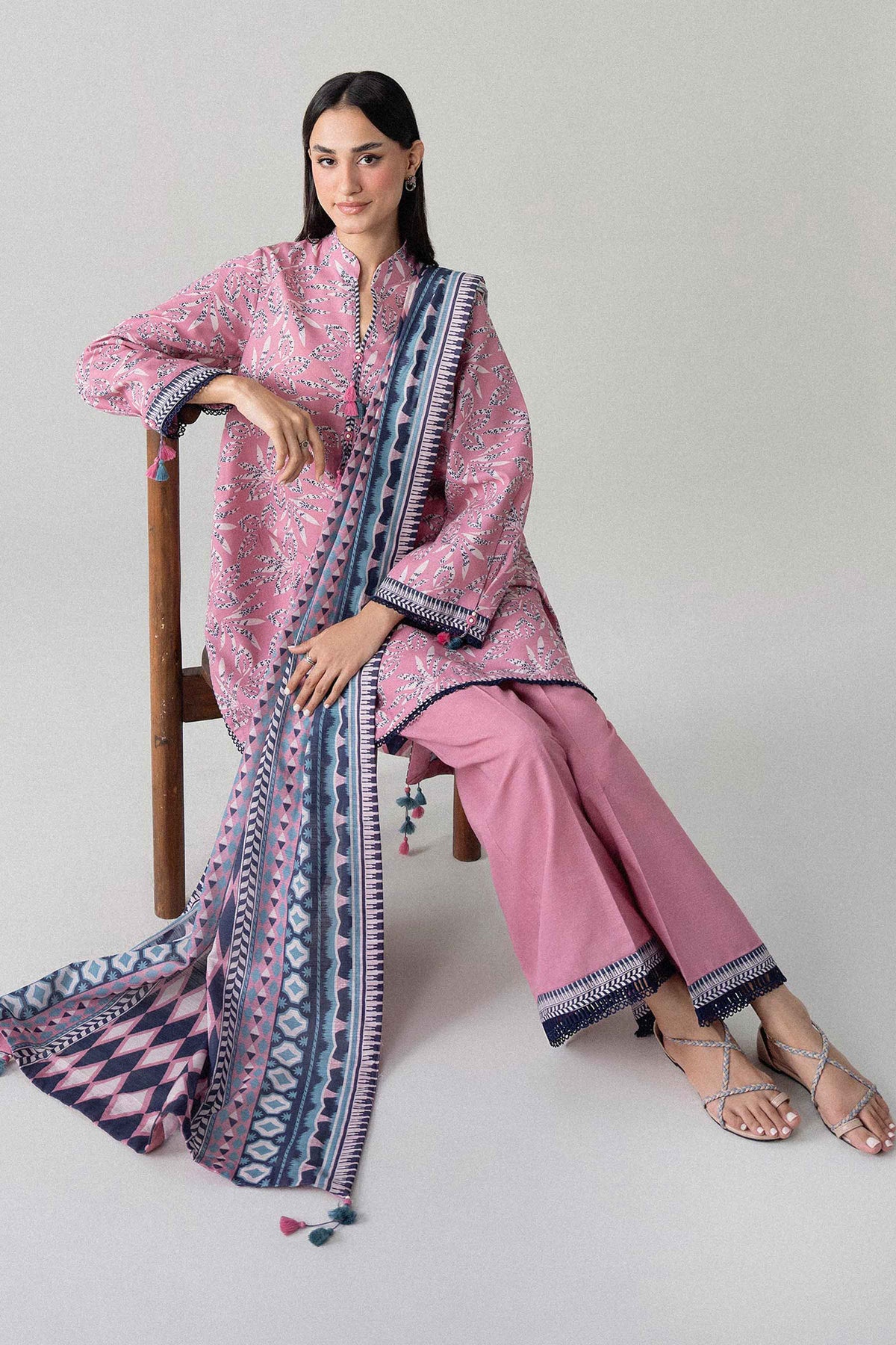 3 Piece - Printed Suit - U3P-NISHA26WV1-24 for Women - Unstitched Collection | Nishat | Shop Online