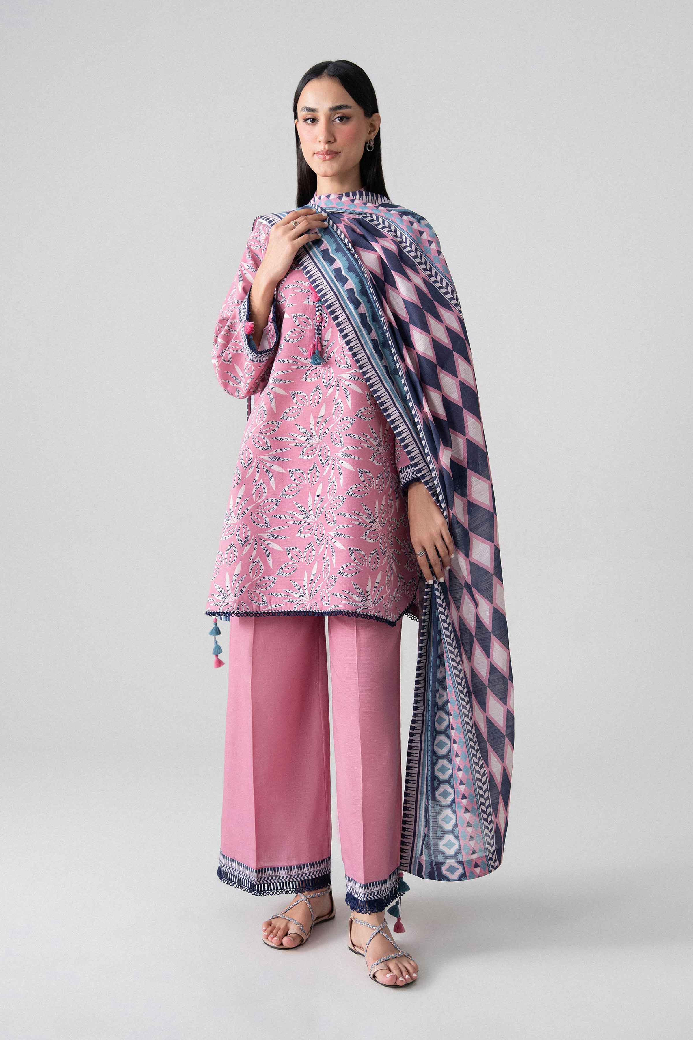 3 Piece - Printed Suit - U3P-NISHA26WV1-24 for Women - Unstitched Collection | Nishat | Shop Online