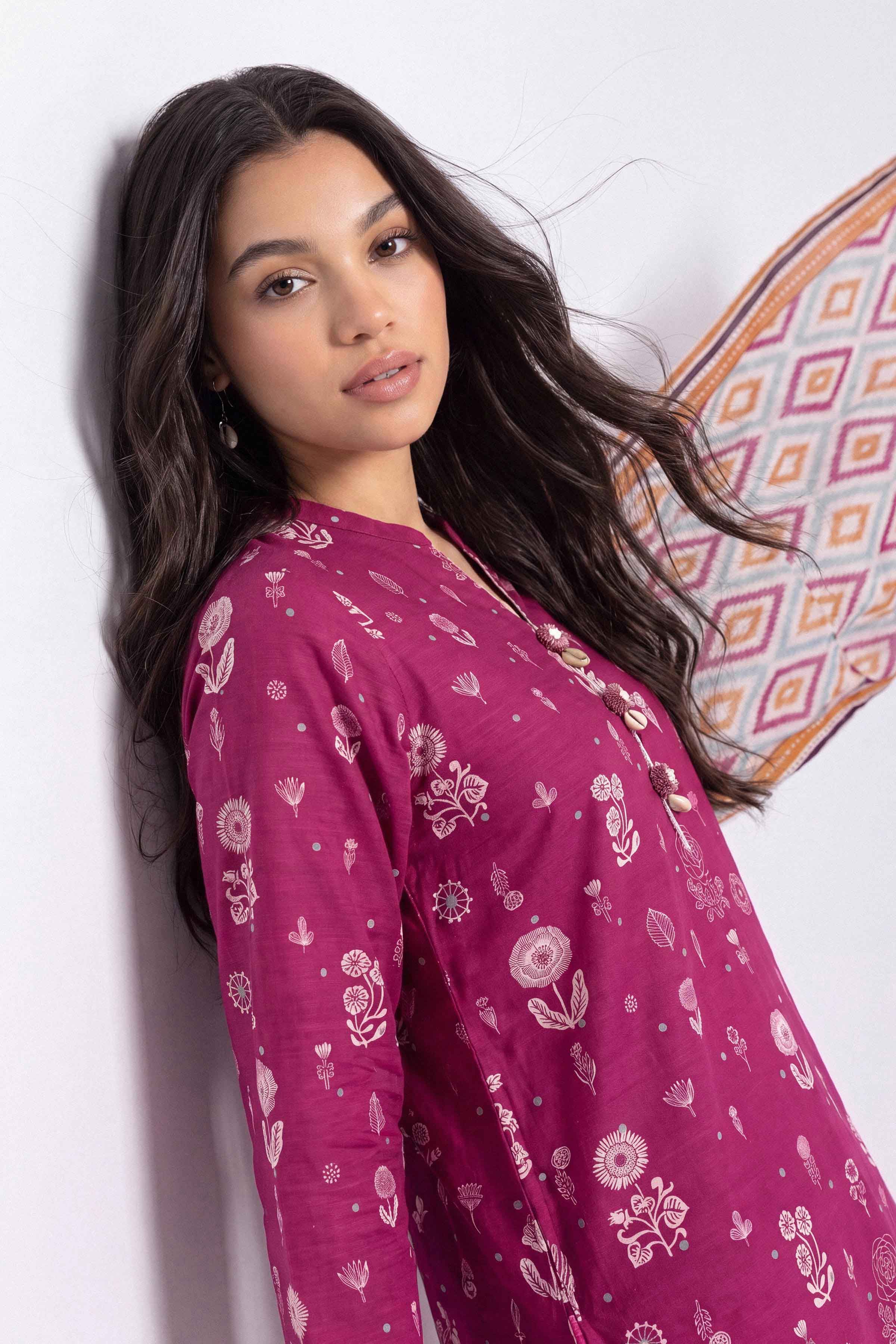 3 Piece - Printed Suit - U3P-NISHA26WV1-26 for Women - Unstitched Collection | Nishat | Shop Online