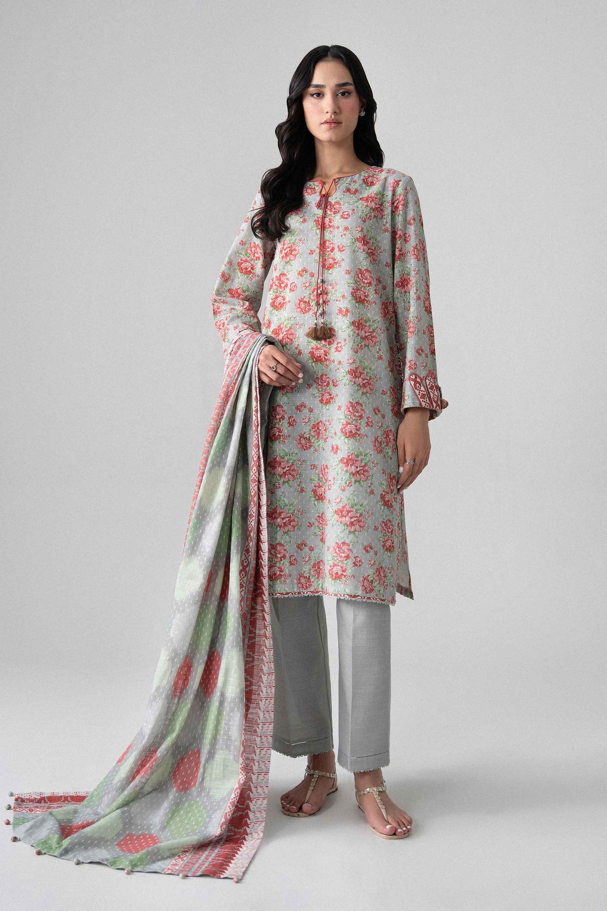 3 Piece - Printed Suit - U3P-NISHA26WV1-27 for Women - Unstitched Collection | Nishat | Shop Online