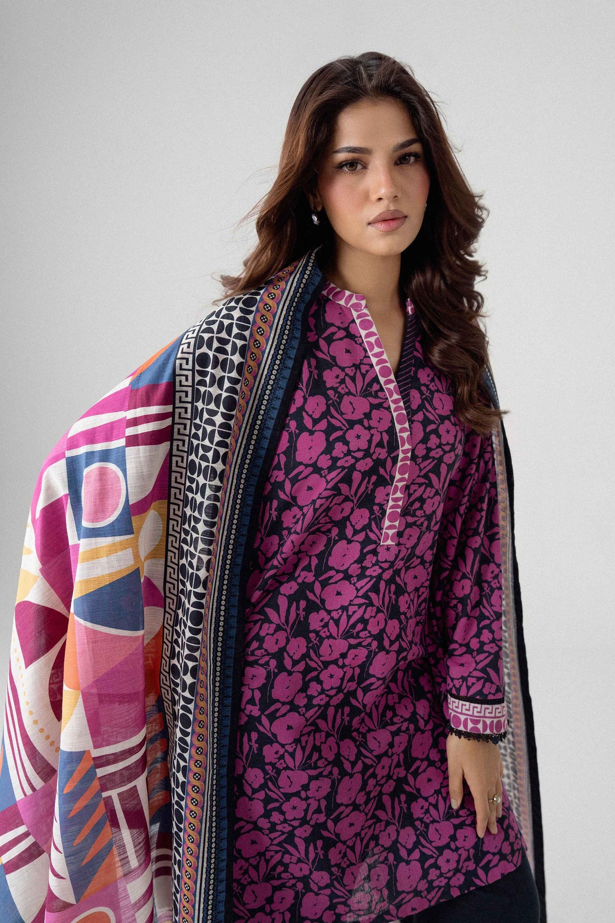 3 Piece - Printed Suit - U3P-NISHA26WV1-28 for Women - Unstitched Collection | Nishat | Shop Online