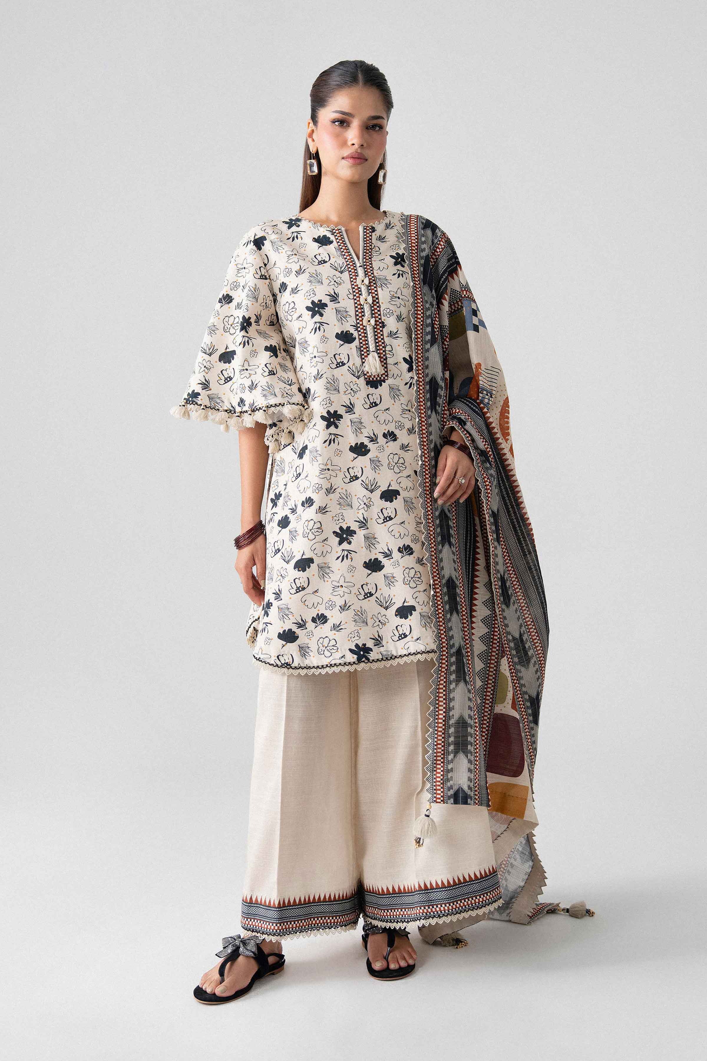 3 Piece - Printed Suit - U3P-NISHA26WV1-29 for Women - Unstitched Collection | Nishat | Shop Online