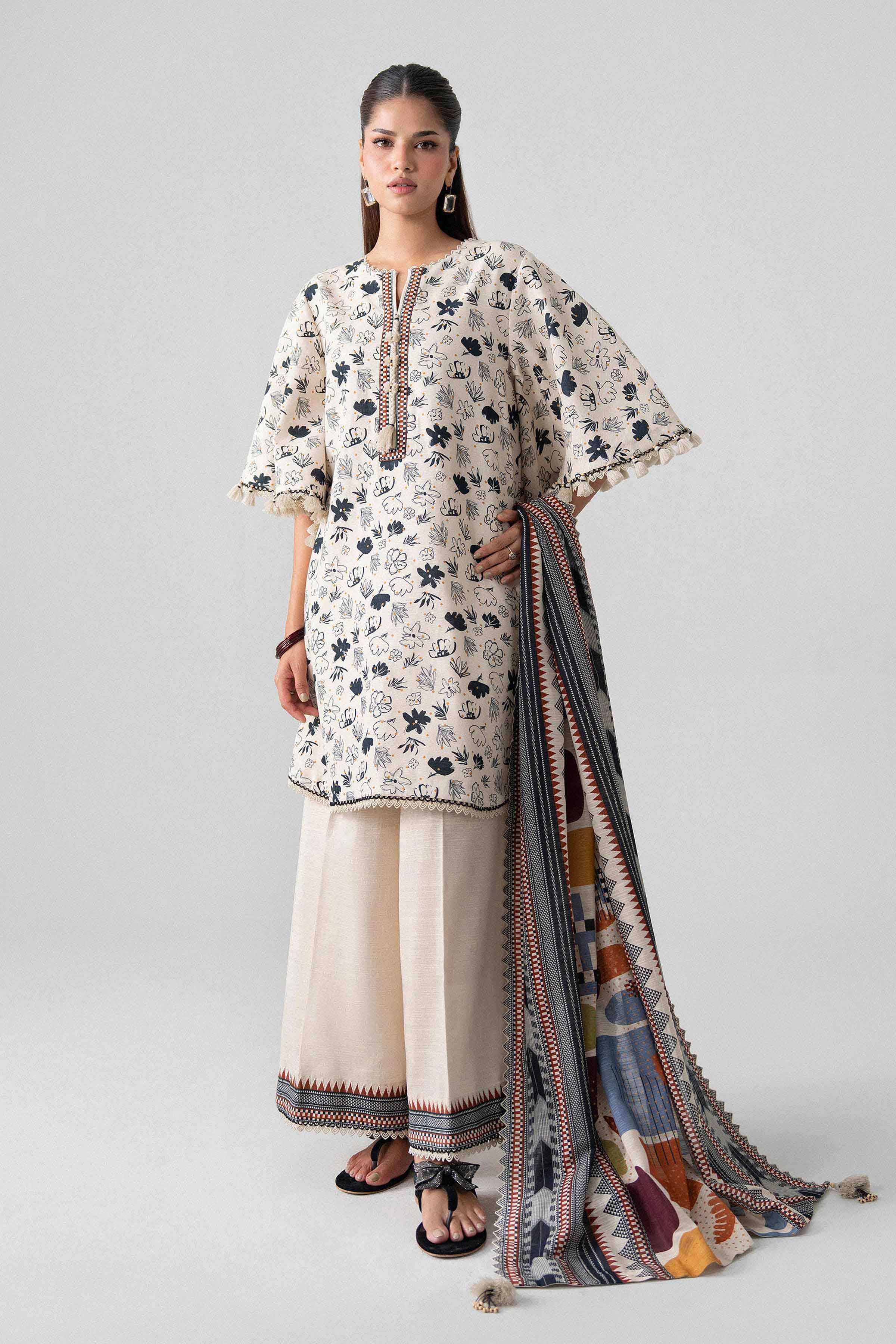 3 Piece - Printed Suit - U3P-NISHA26WV1-29 for Women - Unstitched Collection | Nishat | Shop Online