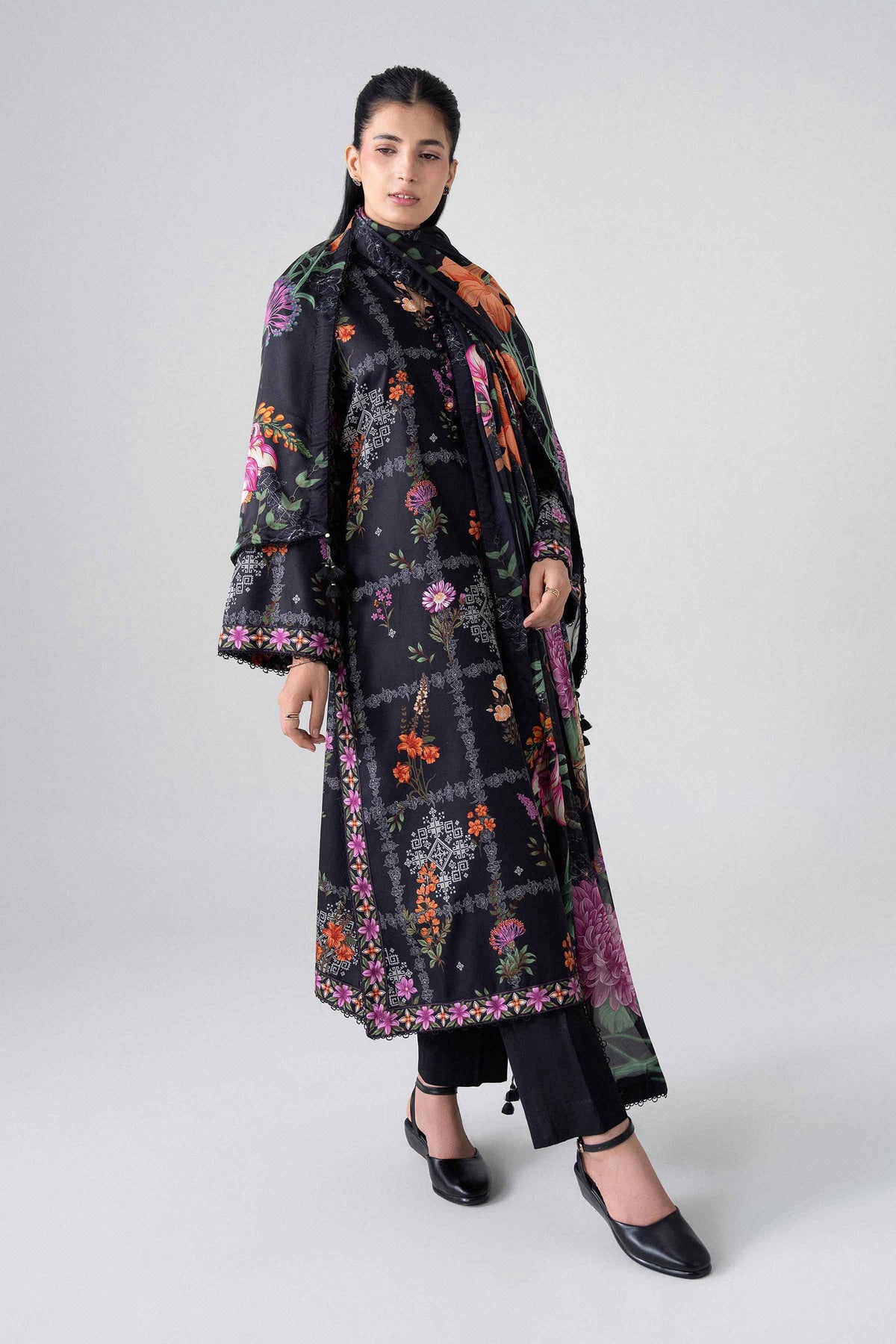 3 Piece - Digital Printed Suit - U3P-NISHA26WV1-3 for Women - Unstitched Collection | Nishat | Shop Online