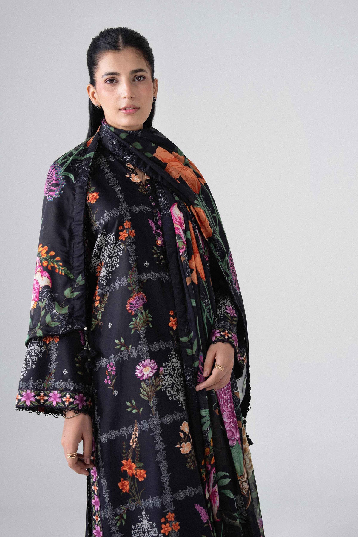 3 Piece - Digital Printed Suit - U3P-NISHA26WV1-3 for Women - Unstitched Collection | Nishat | Shop Online