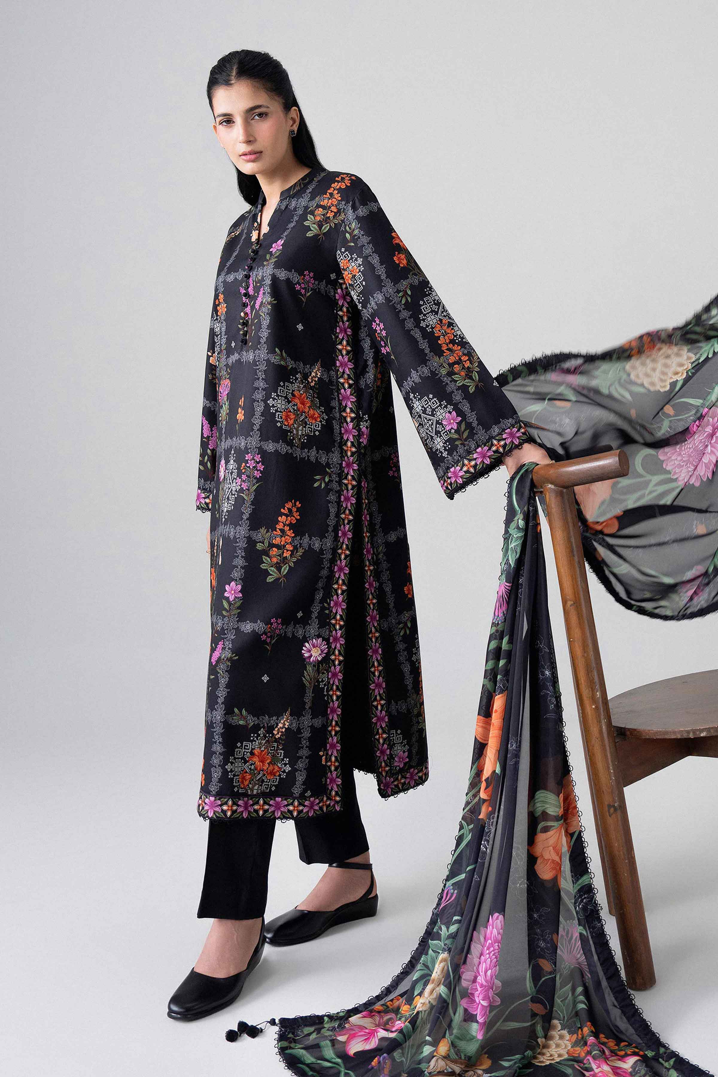 3 Piece - Digital Printed Suit - U3P-NISHA26WV1-3 for Women - Unstitched Collection | Nishat | Shop Online