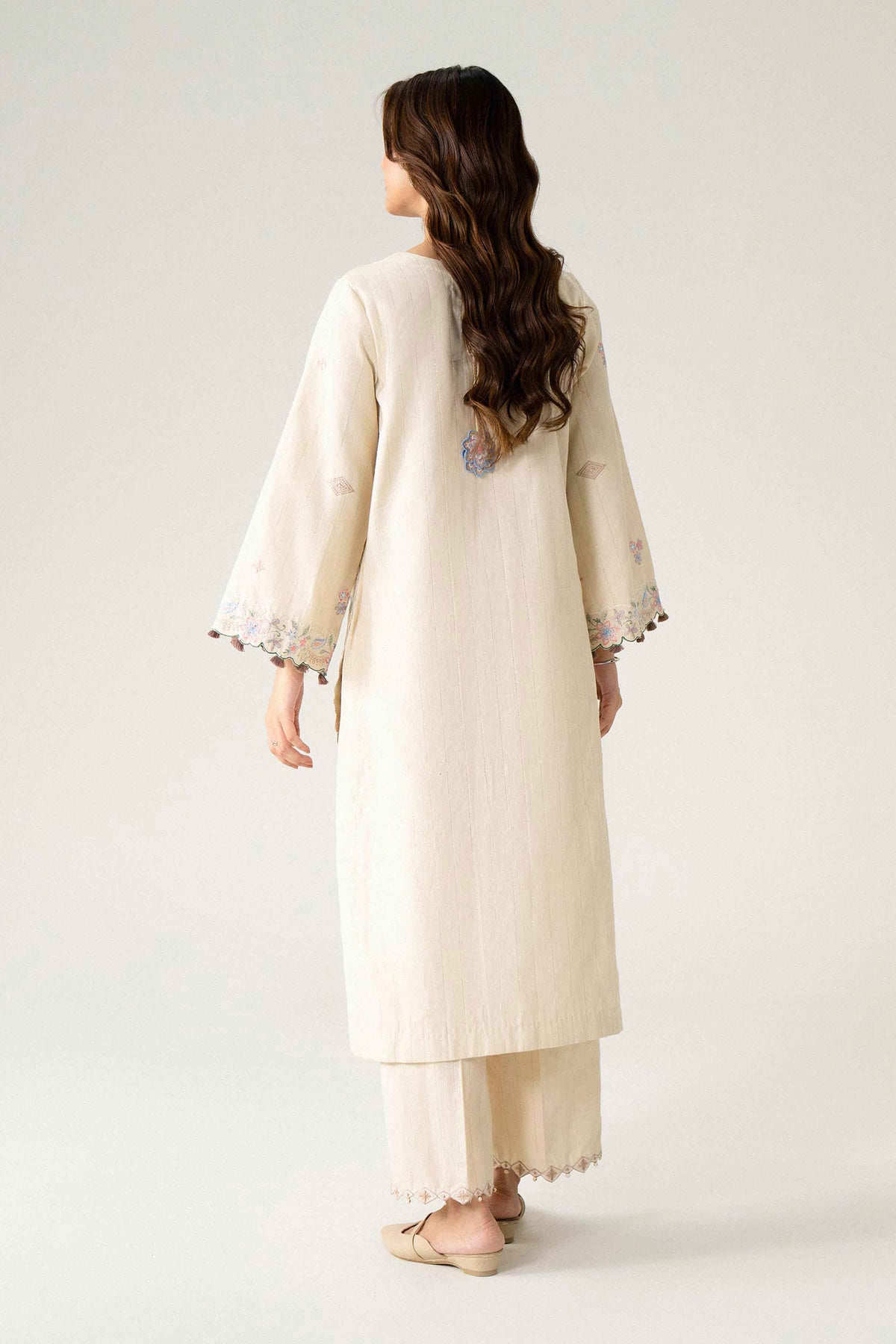 2 Piece - Embroidered Suit - U3P-NISHA26WV1-31
