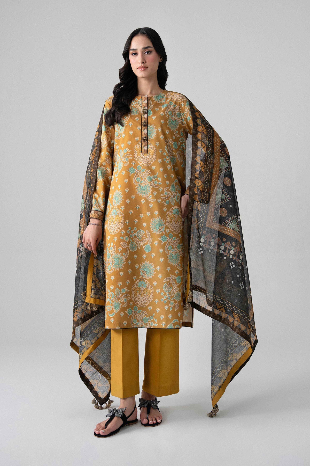 3 Piece - Digital Printed Suit - U3P-NISHA26WV1-36 for Women - Unstitched Collection | Nishat | Shop Online