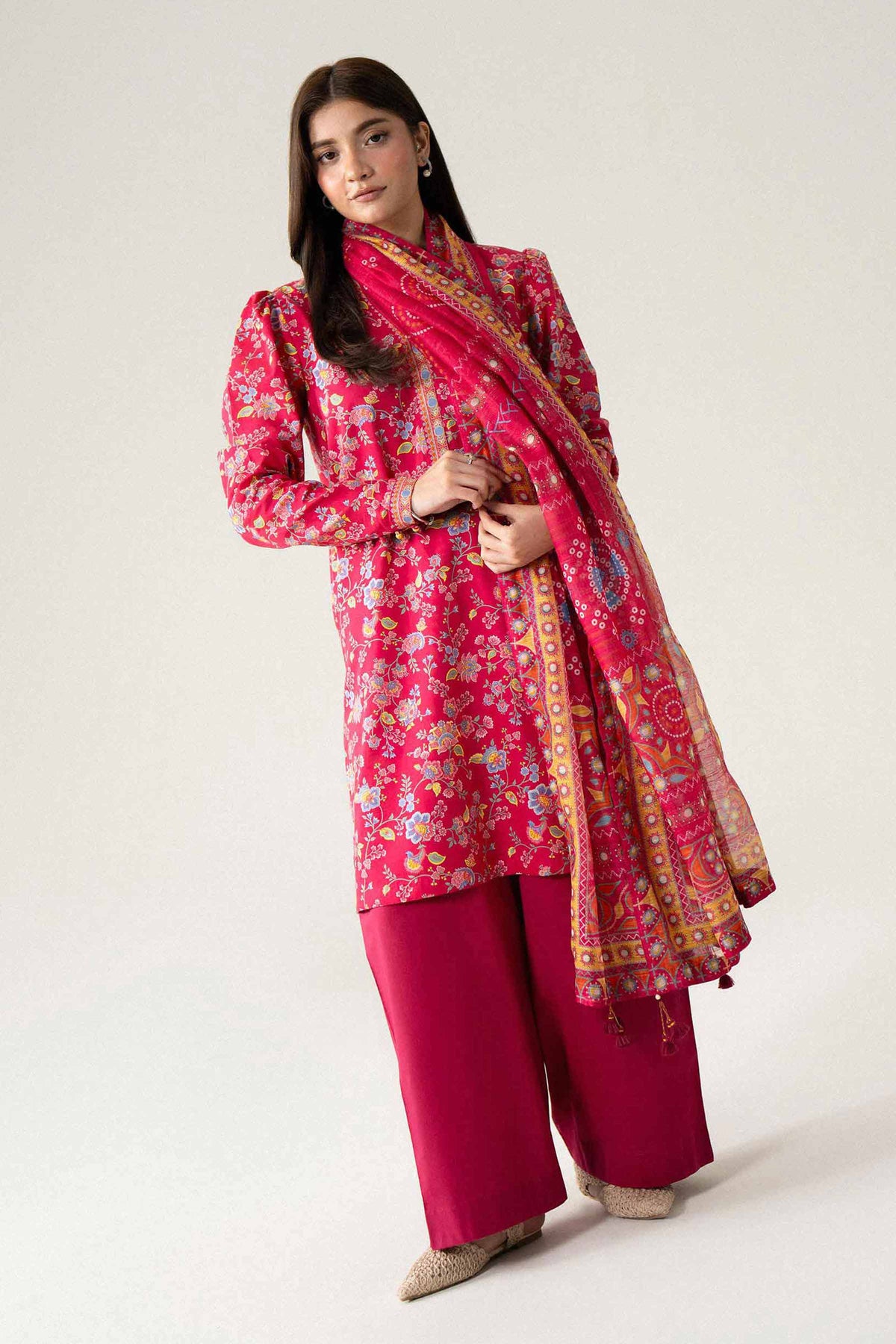 3 Piece - Digital Printed Suit - U3P-NISHA26WV1-37 for Women - Unstitched Collection | Nishat | Shop Online