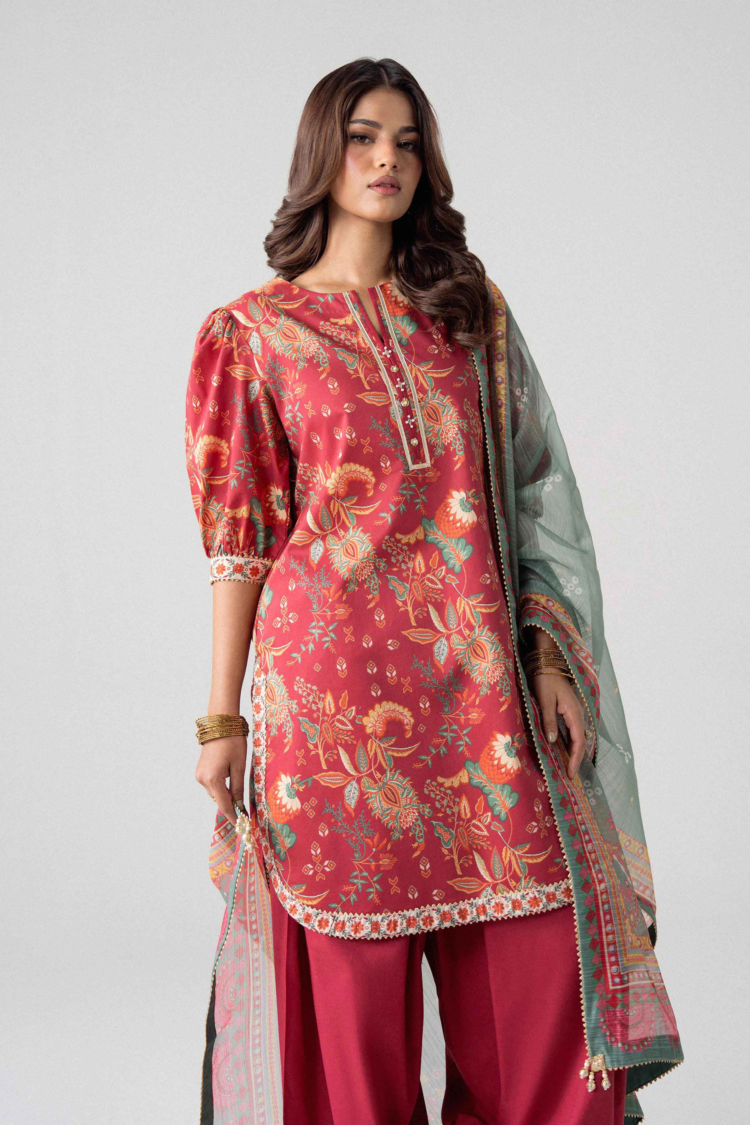 3 Piece - Digital Printed Suit - U3P-NISHA26WV1-38 for Women - Unstitched Collection | Nishat | Shop Online