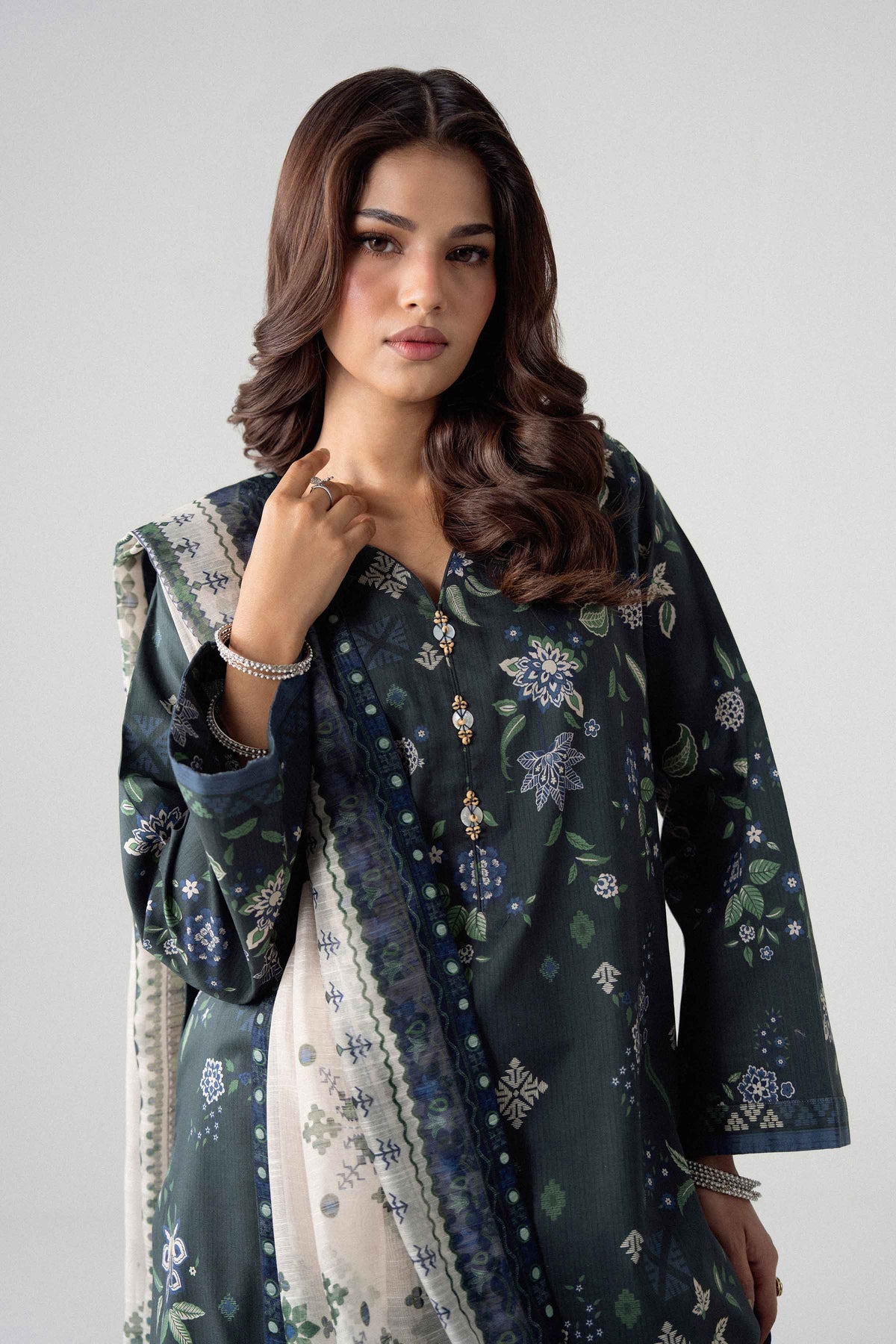 3 Piece - Digital Printed Suit - U3P-NISHA26WV1-39 for Women - Unstitched Collection | Nishat | Shop Online