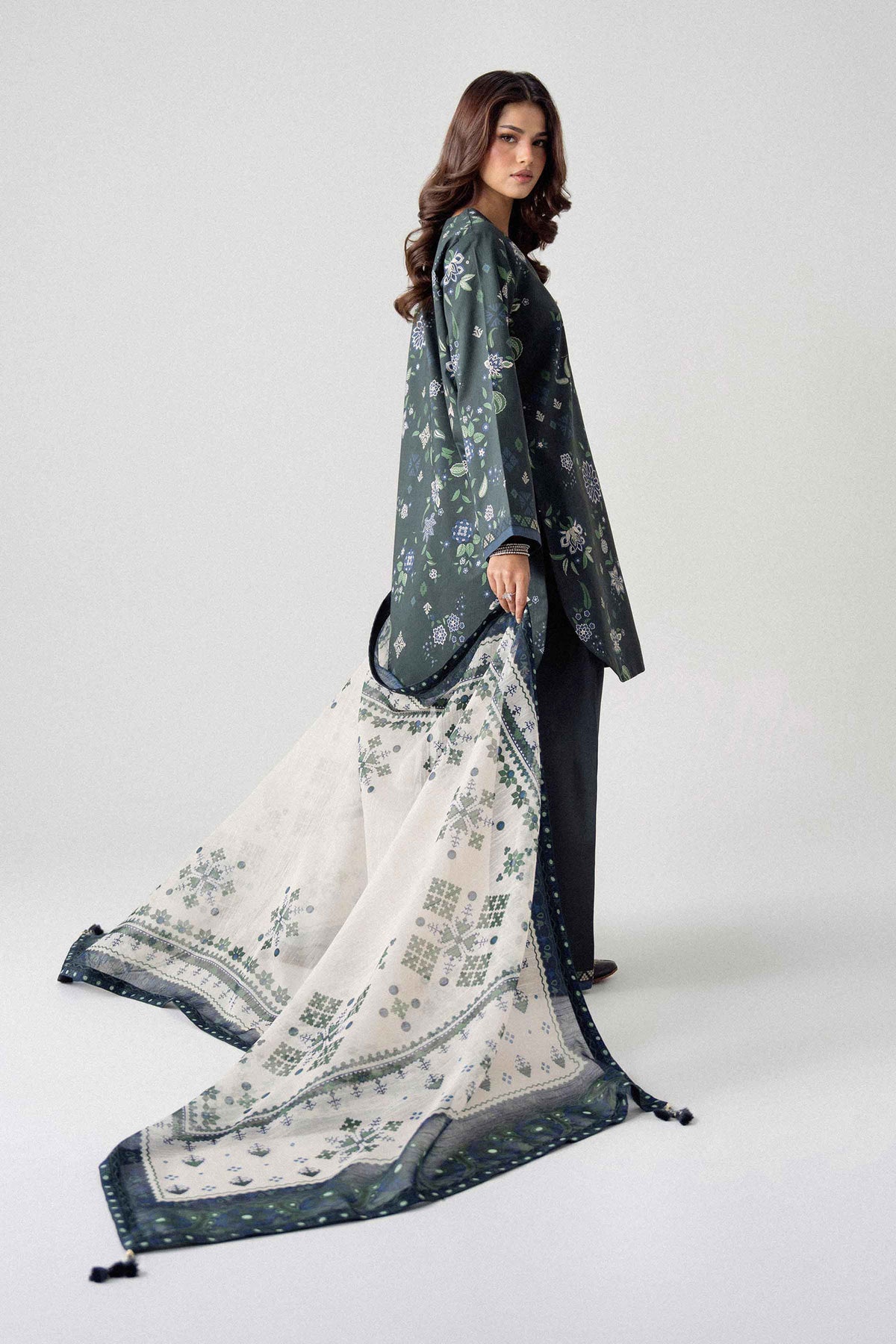 3 Piece - Digital Printed Suit - U3P-NISHA26WV1-39 for Women - Unstitched Collection | Nishat | Shop Online