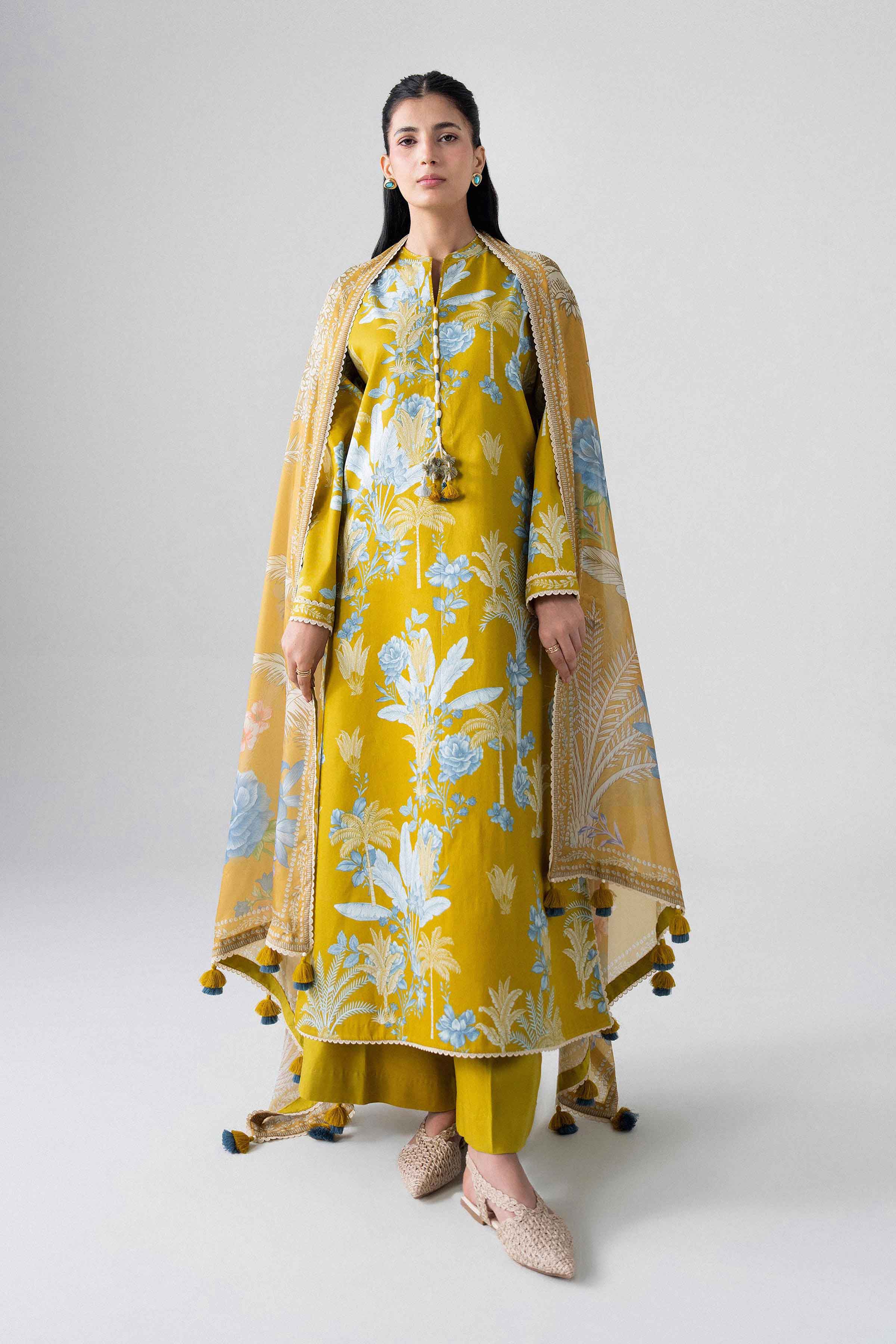 3 Piece - Digital Printed Suit - U3P-NISHA26WV1-4 for Women - Unstitched Collection | Nishat | Shop Online