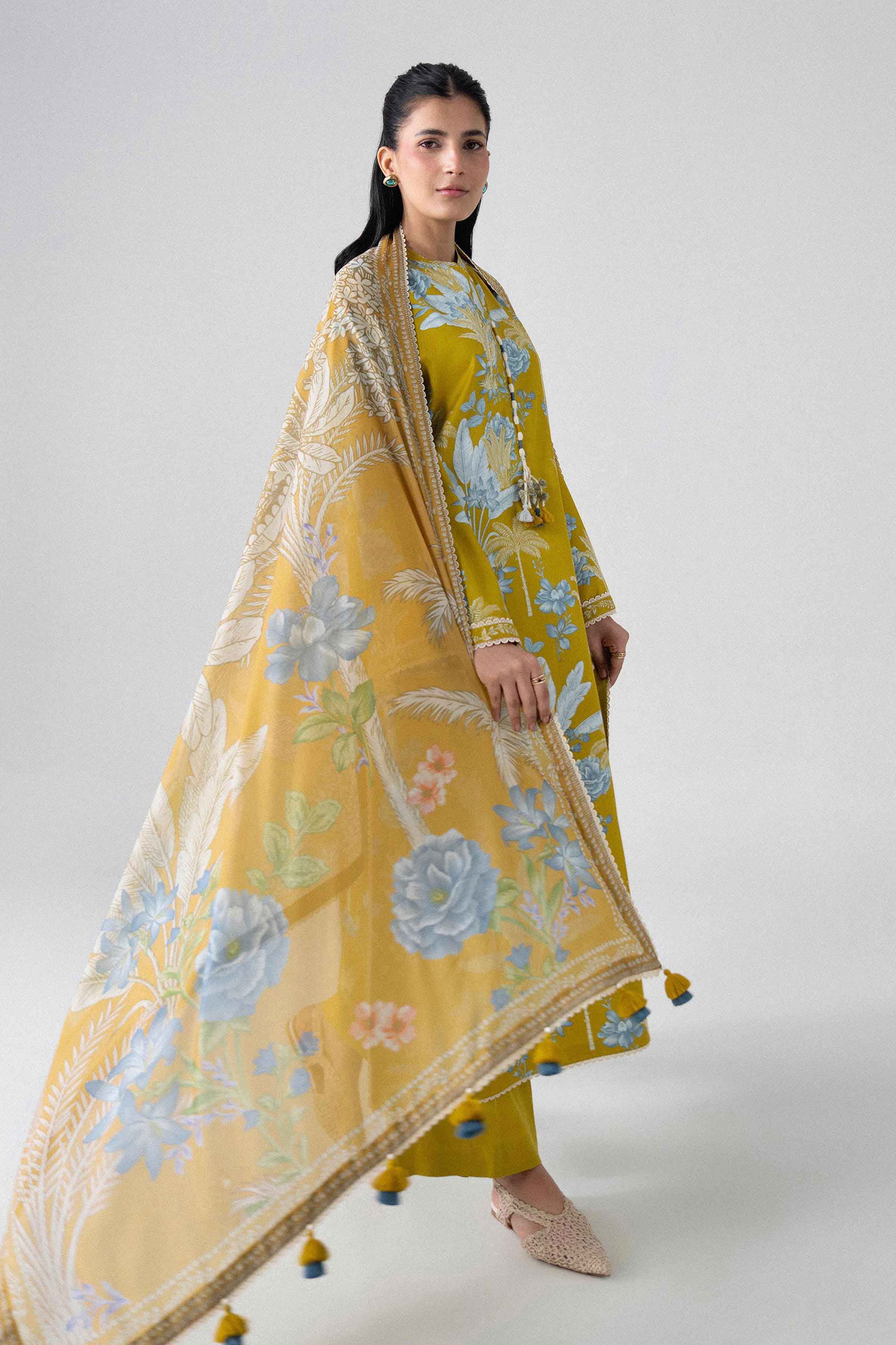 3 Piece - Digital Printed Suit - U3P-NISHA26WV1-4 for Women - Unstitched Collection | Nishat | Shop Online