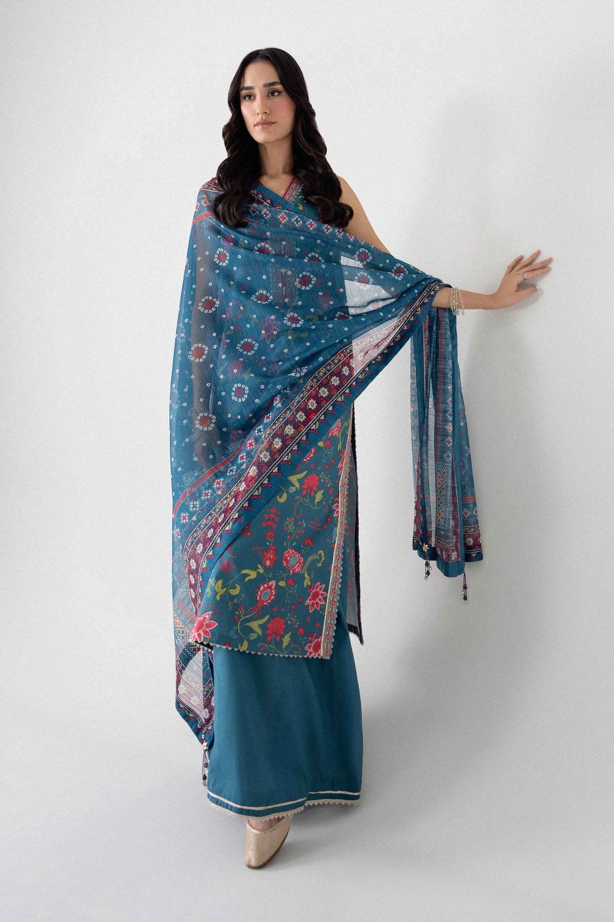 3 Piece - Digital Printed Suit - U3P-NISHA26WV1-40 for Women - Unstitched Collection | Nishat | Shop Online