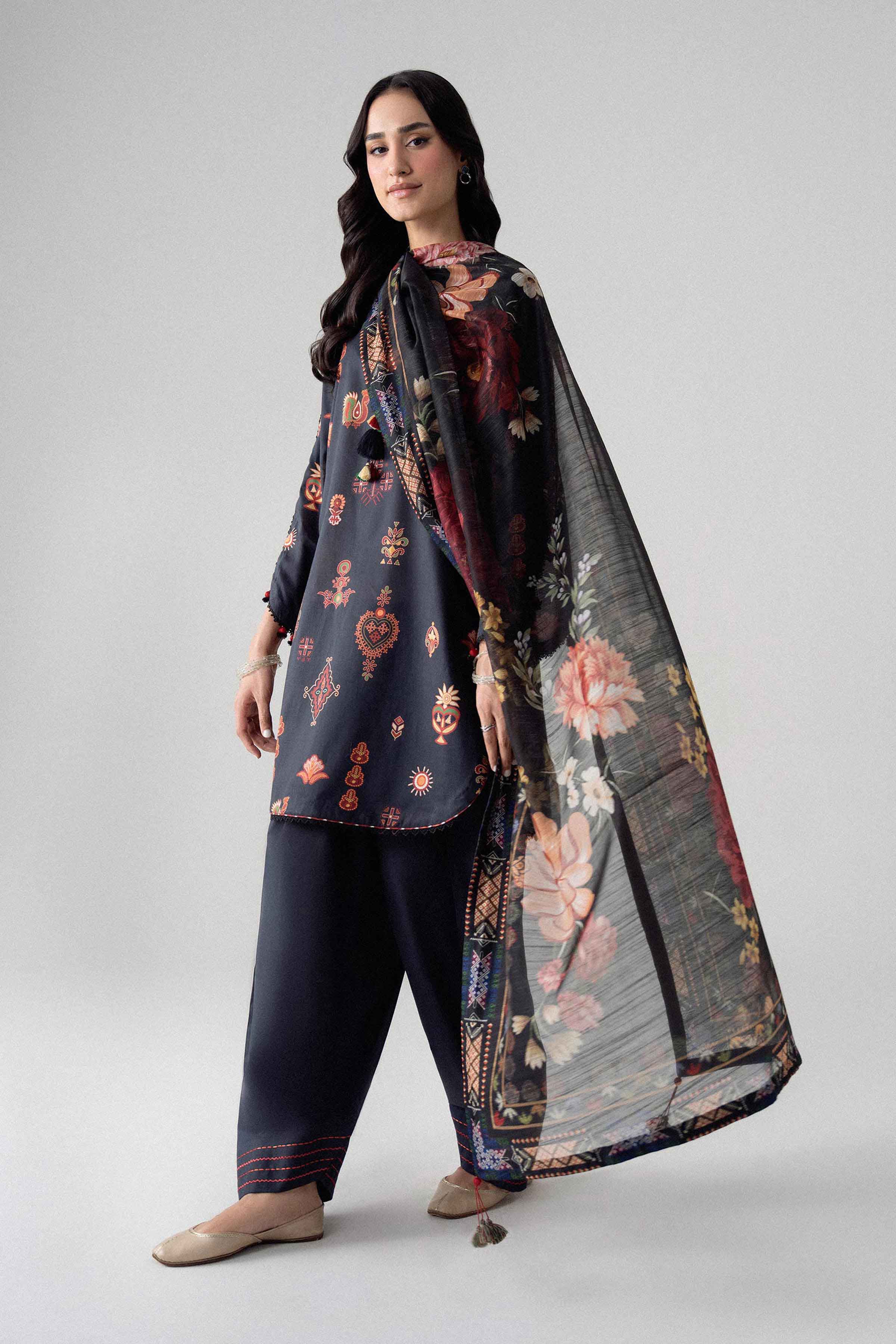 3 Piece - Digital Printed Suit - U3P-NISHA26WV1-41 for Women - Unstitched Collection | Nishat | Shop Online