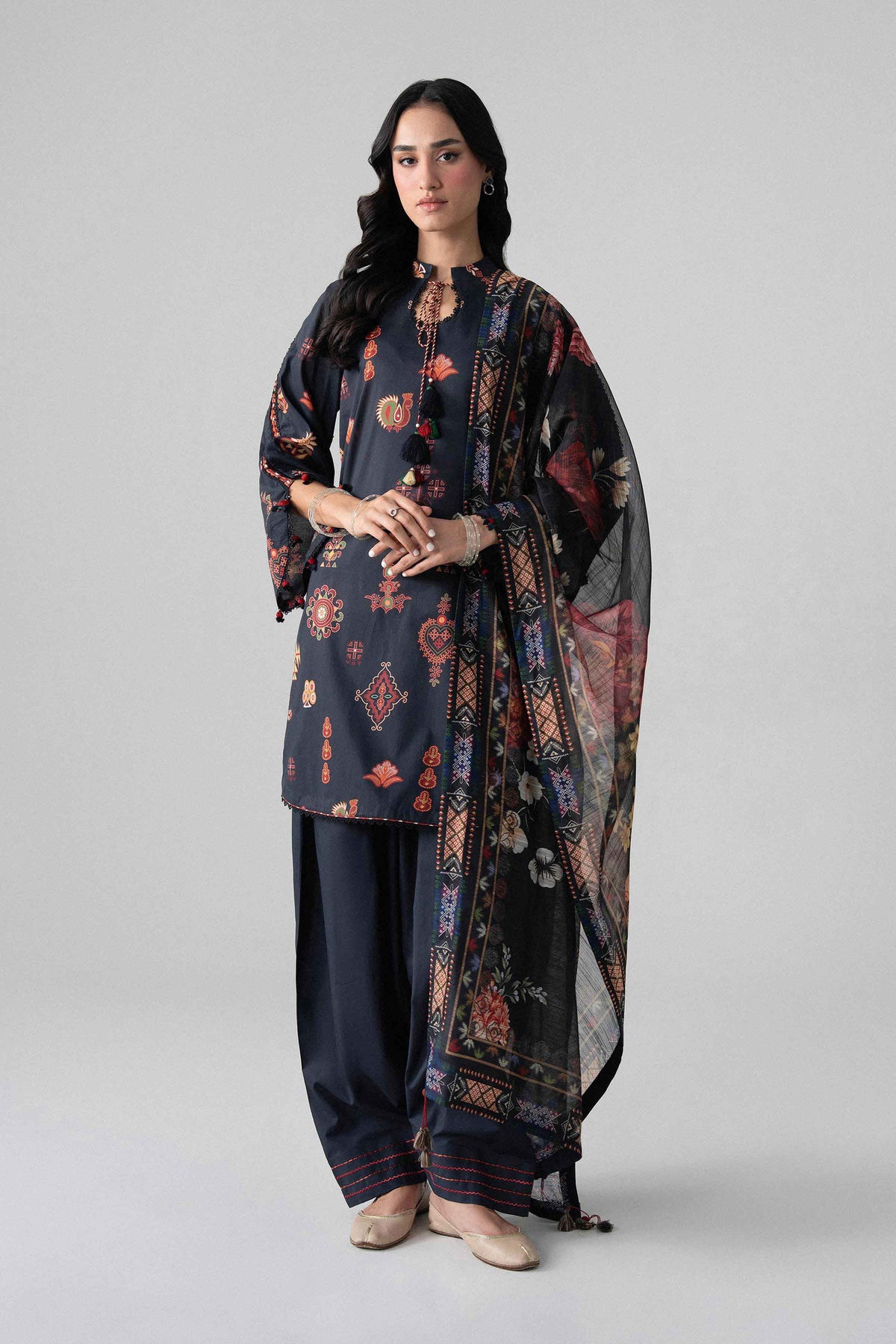 3 Piece - Digital Printed Suit - U3P-NISHA26WV1-41 for Women - Unstitched Collection | Nishat | Shop Online