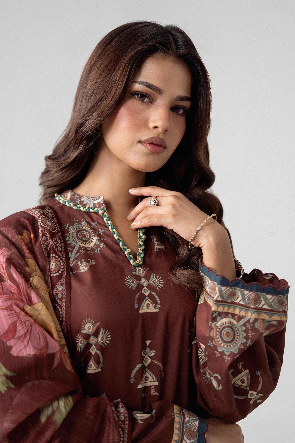 3 Piece - Digital Printed Suit - U3P-NISHA26WV1-42 for Women - Unstitched Collection | Nishat | Shop Online