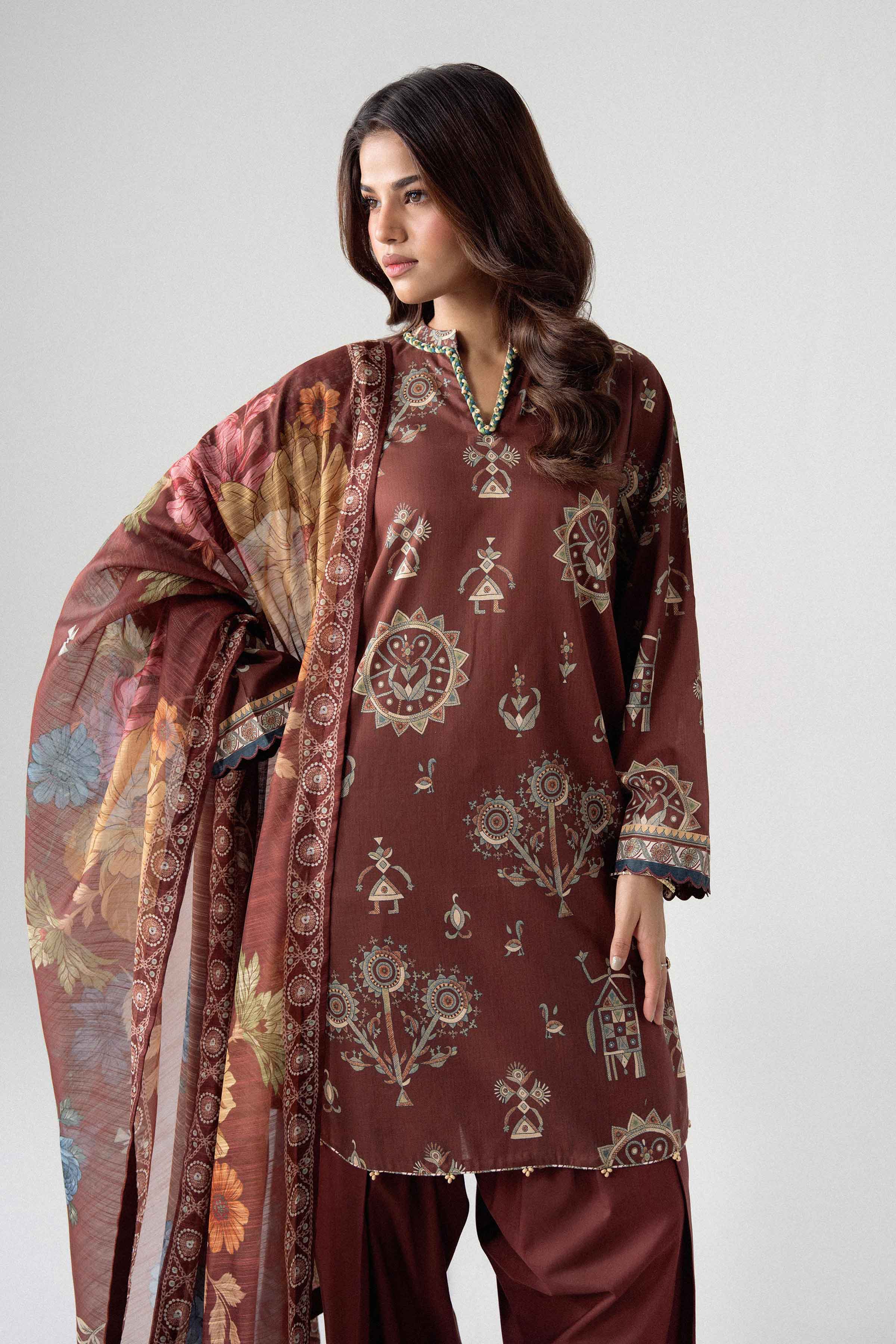 3 Piece - Digital Printed Suit - U3P-NISHA26WV1-42 for Women - Unstitched Collection | Nishat | Shop Online