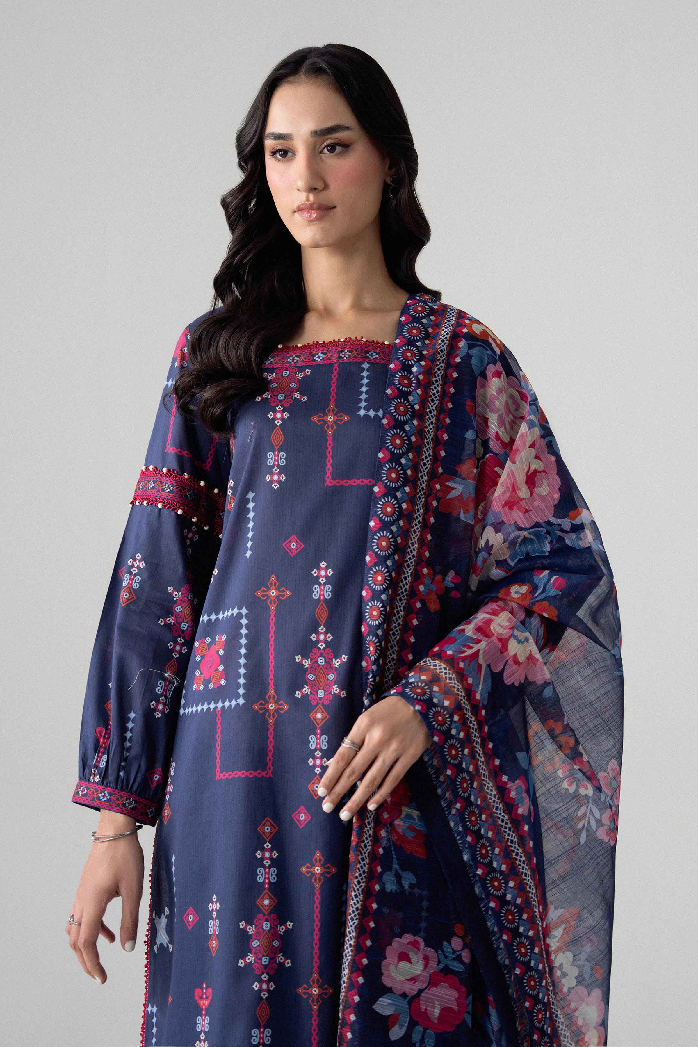 3 Piece - Digital Printed Suit - U3P-NISHA26WV1-44 for Women - Unstitched Collection | Nishat | Shop Online
