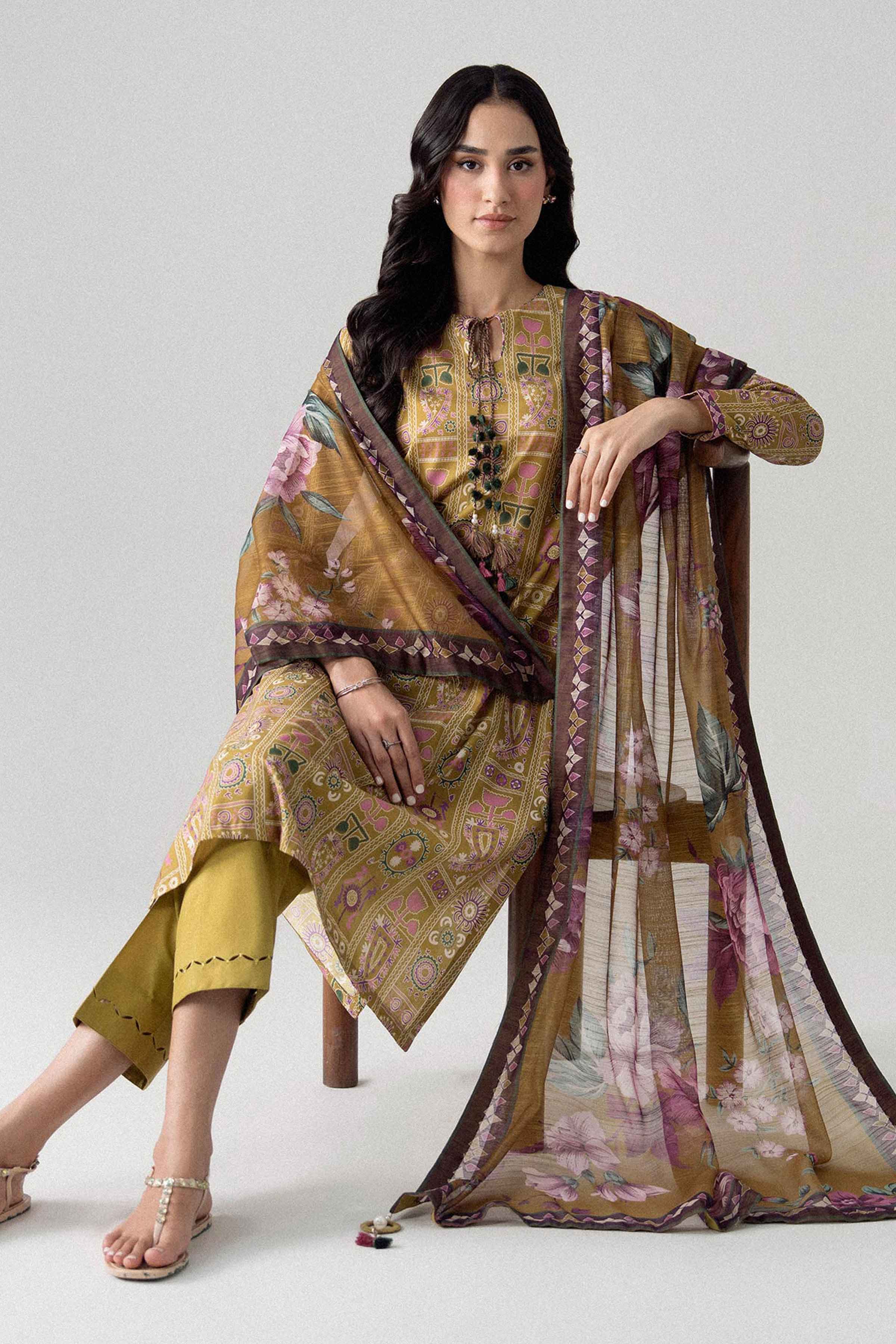 3 Piece - Digital Printed Suit - U3P-NISHA26WV1-45 for Women - Unstitched Collection | Nishat | Shop Online