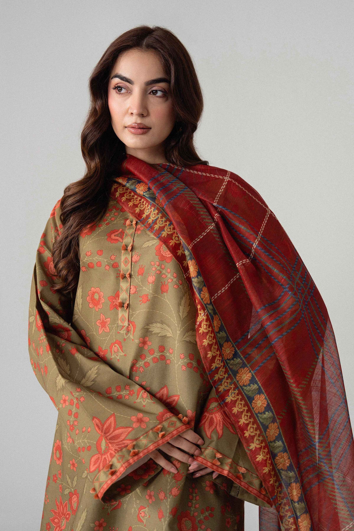 3 Piece - Digital Printed Suit - U3P-NISHA26WV1-49 for Women - Unstitched Collection | Nishat | Shop Online