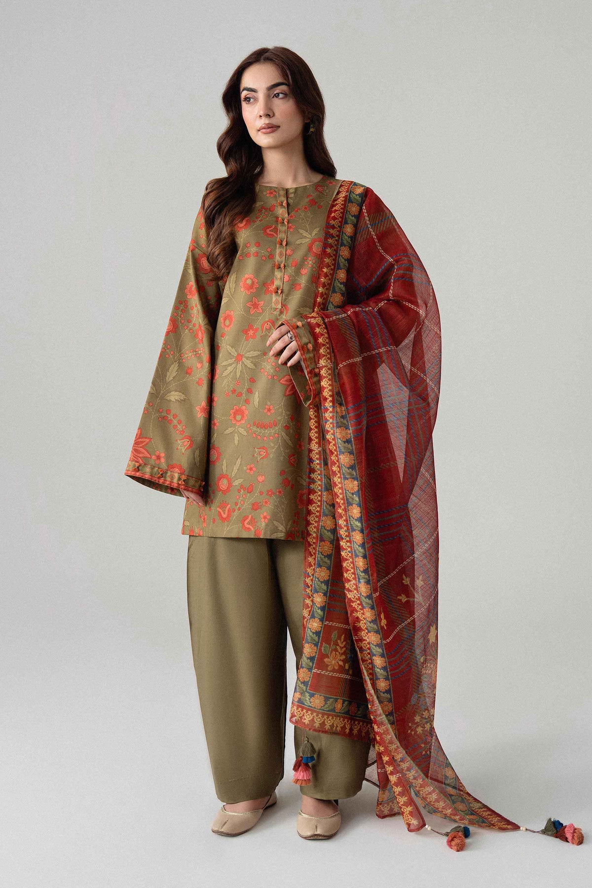 3 Piece - Digital Printed Suit - U3P-NISHA26WV1-49 for Women - Unstitched Collection | Nishat | Shop Online