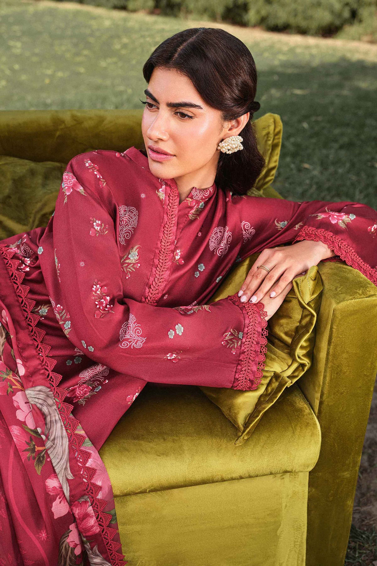 3 Piece - Digital Printed Suit - U3P-NISHA26WV1-5 for Women - Unstitched Collection | Nishat | Shop Online