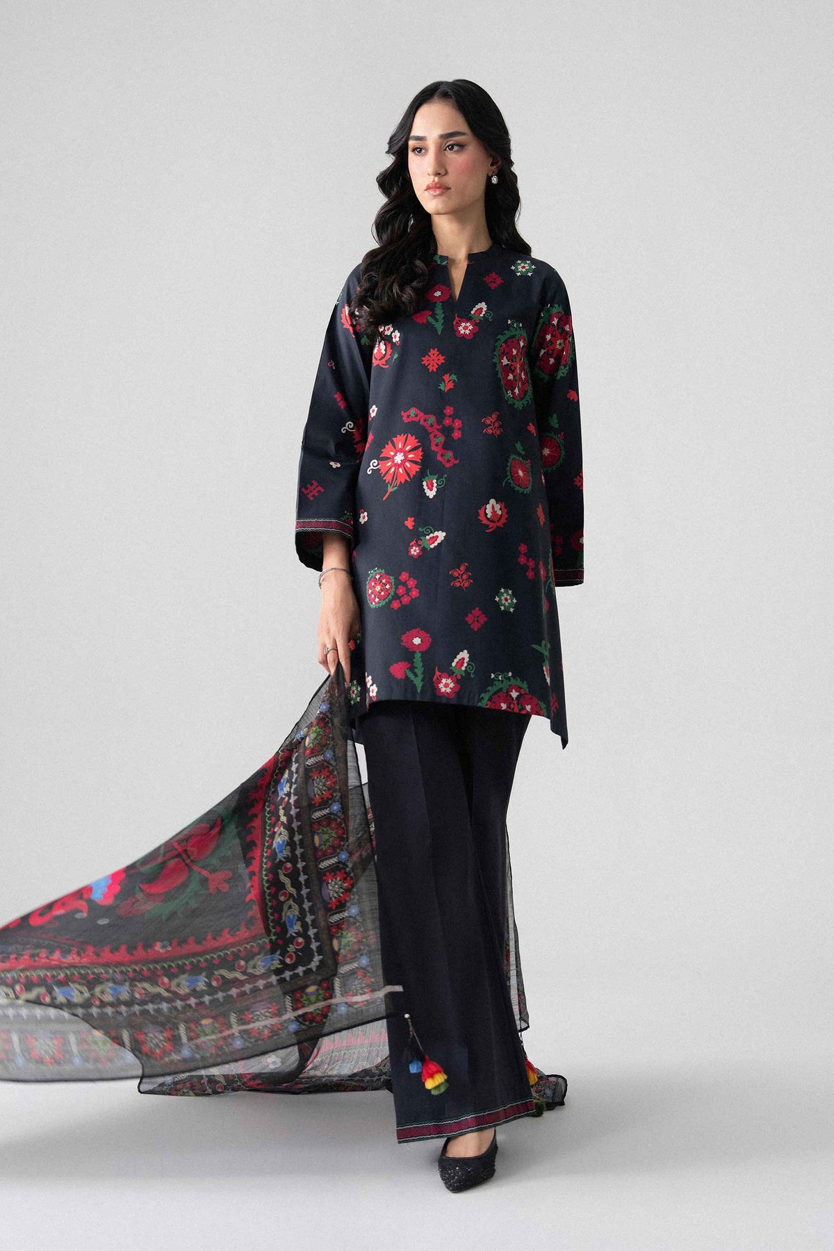 3 Piece - Digital Printed Suit - U3P-NISHA26WV1-51 for Women - Unstitched Collection | Nishat | Shop Online