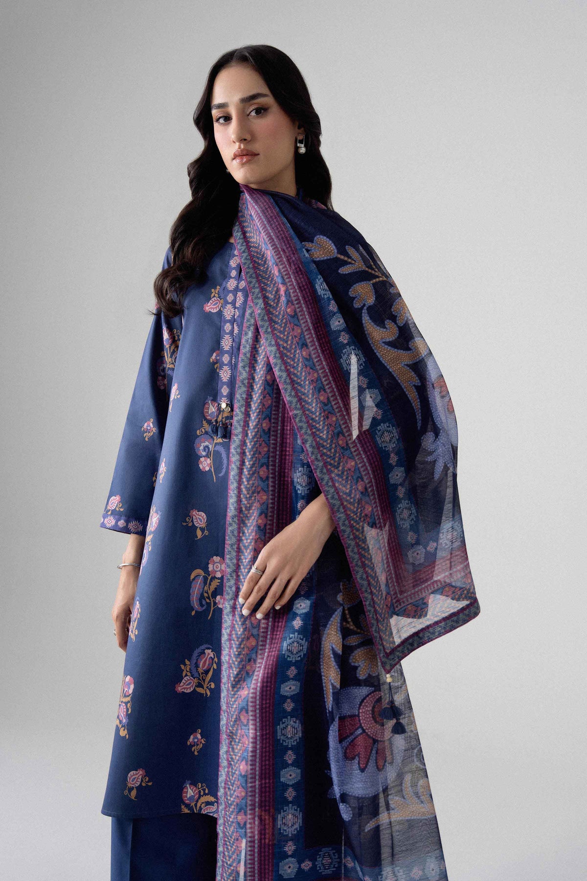 3 Piece - Digital Printed Suit - U3P-NISHA26WV1-52 for Women - Unstitched Collection | Nishat | Shop Online