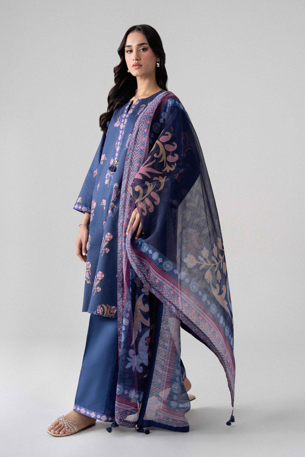 3 Piece - Digital Printed Suit - U3P-NISHA26WV1-52 for Women - Unstitched Collection | Nishat | Shop Online