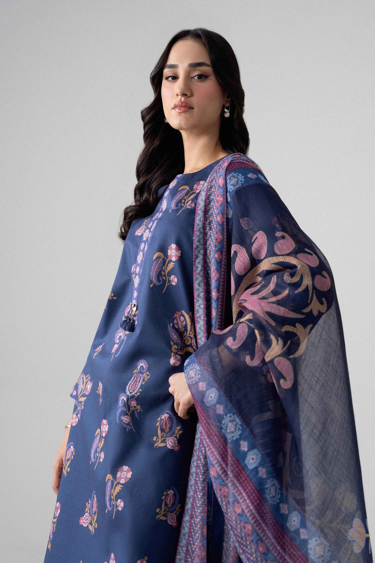 3 Piece - Digital Printed Suit - U3P-NISHA26WV1-52 for Women - Unstitched Collection | Nishat | Shop Online