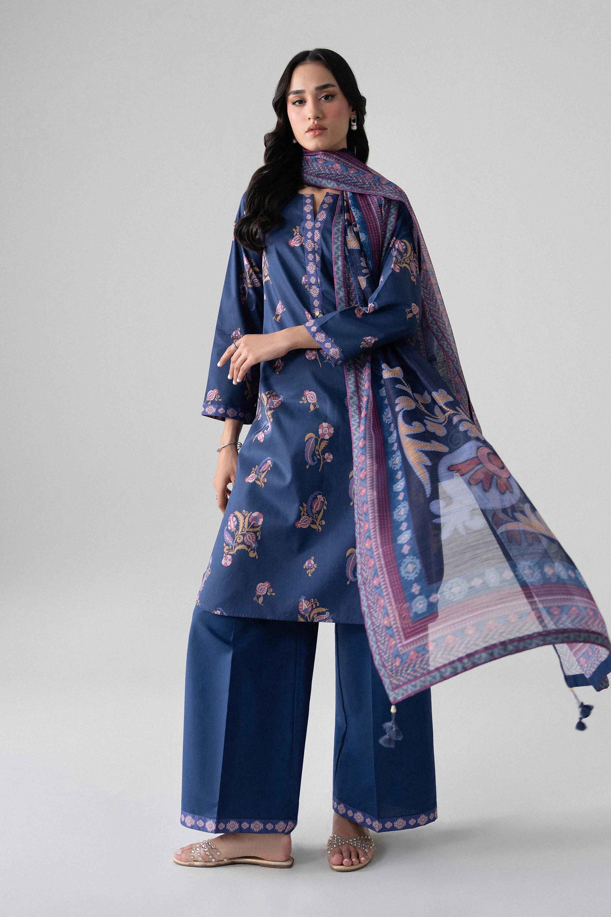 3 Piece - Digital Printed Suit - U3P-NISHA26WV1-52 for Women - Unstitched Collection | Nishat | Shop Online