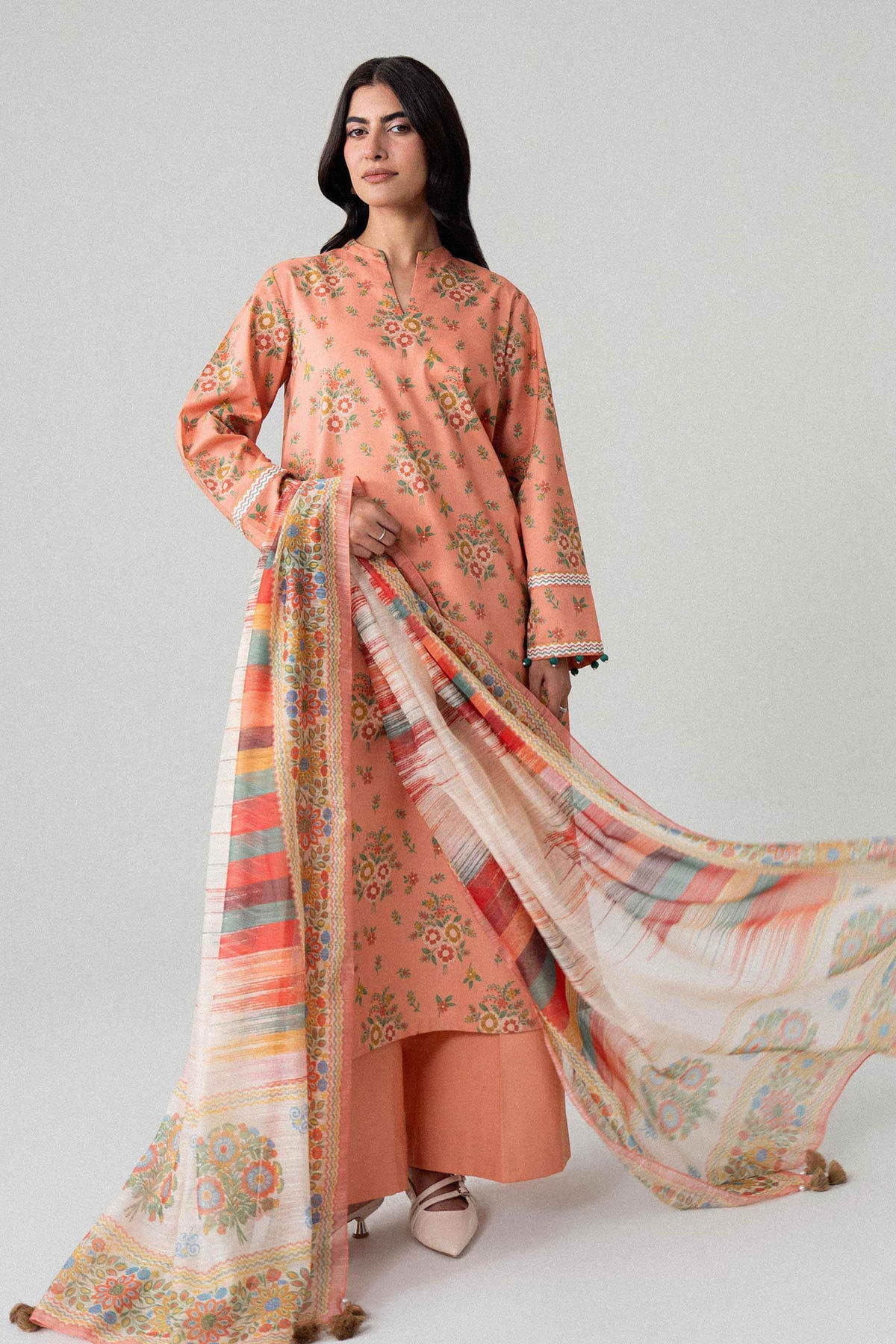 3 Piece - Digital Printed Suit - U3P-NISHA26WV1-54 for Women - Unstitched Collection | Nishat | Shop Online