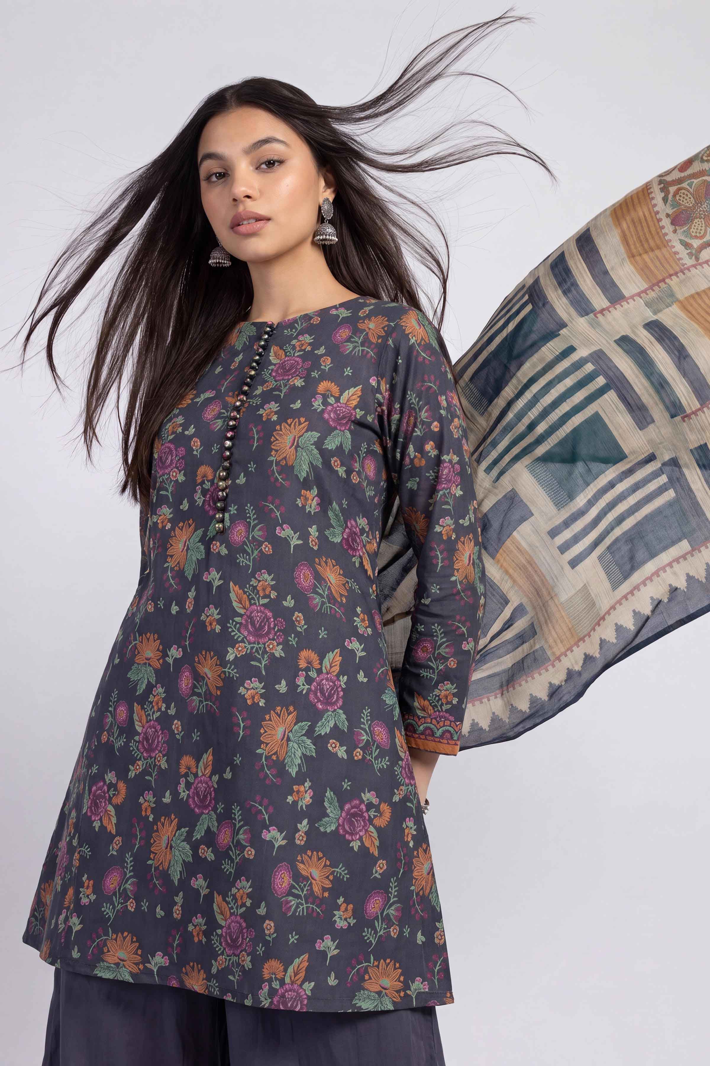 3 Piece - Digital Printed Suit - U3P-NISHA26WV1-55 for Women - Unstitched Collection | Nishat | Shop Online