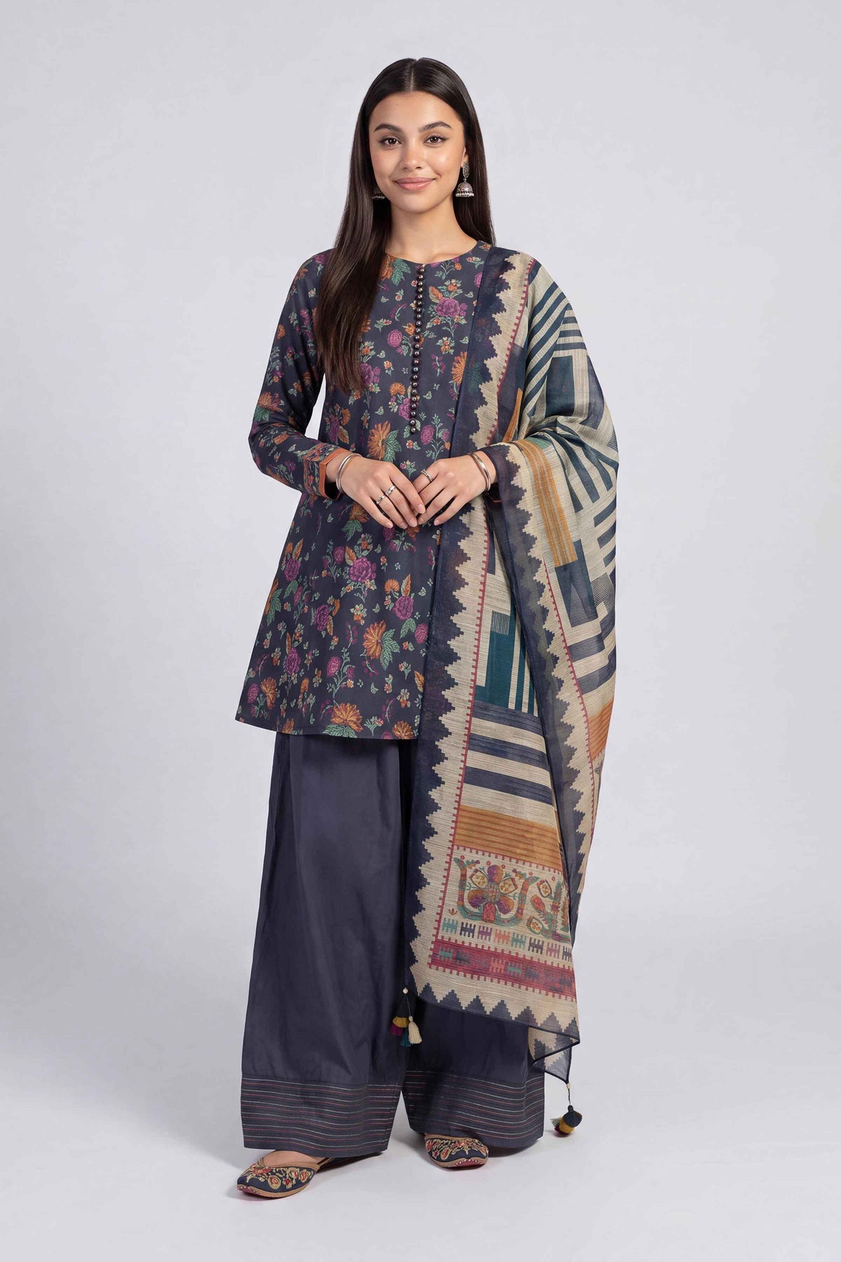 3 Piece - Digital Printed Suit - U3P-NISHA26WV1-55 for Women - Unstitched Collection | Nishat | Shop Online