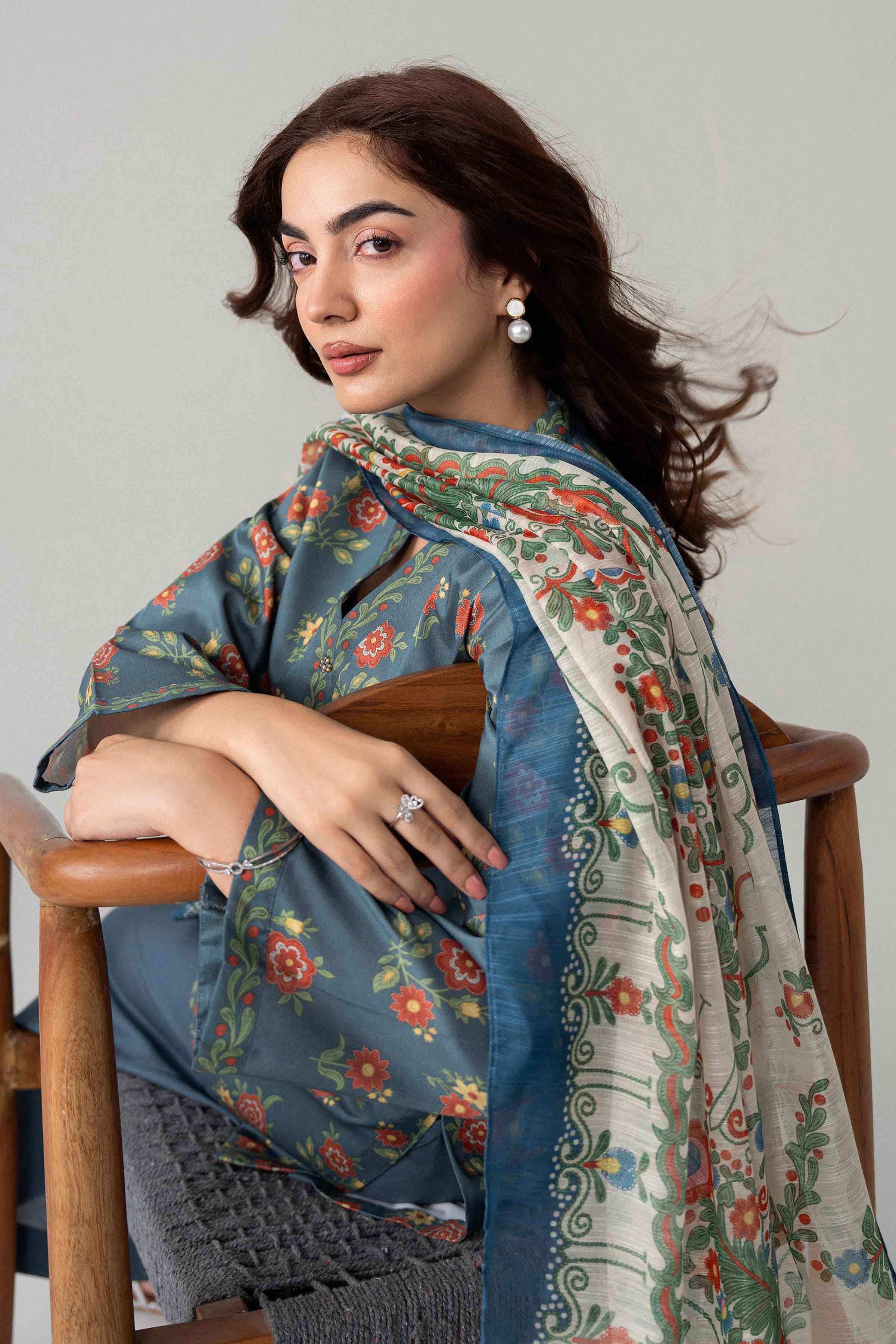 3 Piece - Digital Printed Suit - U3P-NISHA26WV1-56 for Women - Unstitched Collection | Nishat | Shop Online