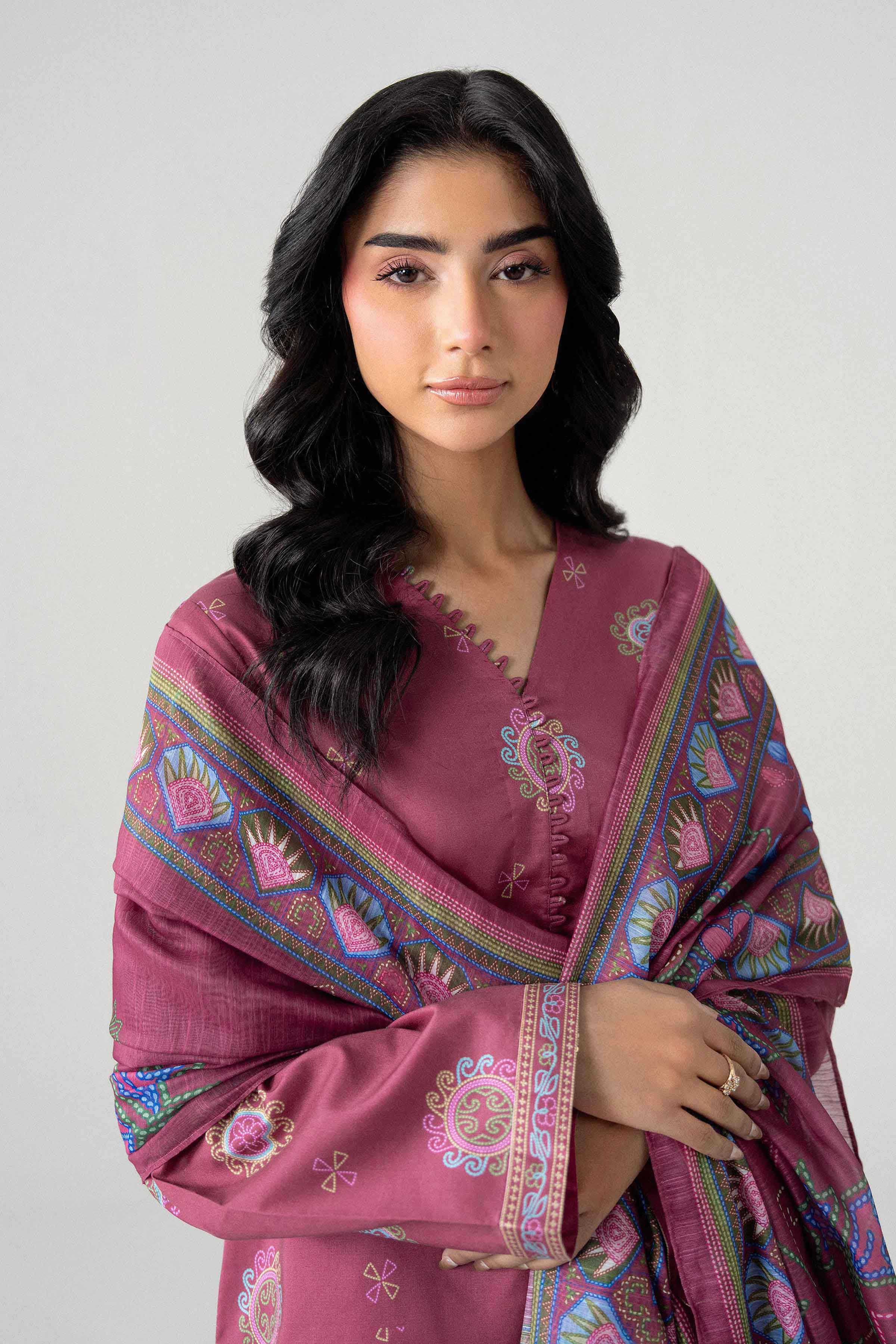 3 Piece - Digital Printed Suit - U3P-NISHA26WV1-57 for Women - Unstitched Collection | Nishat | Shop Online