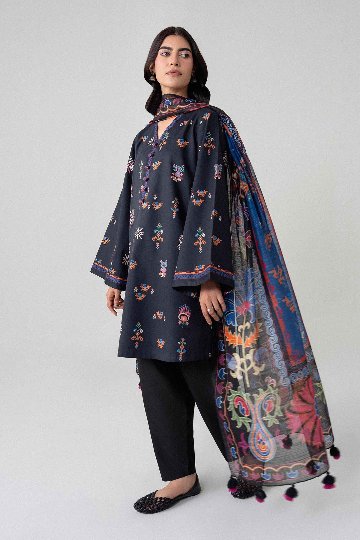3 Piece - Digital Printed Suit - U3P-NISHA26WV1-59 for Women - Unstitched Collection | Nishat | Shop Online