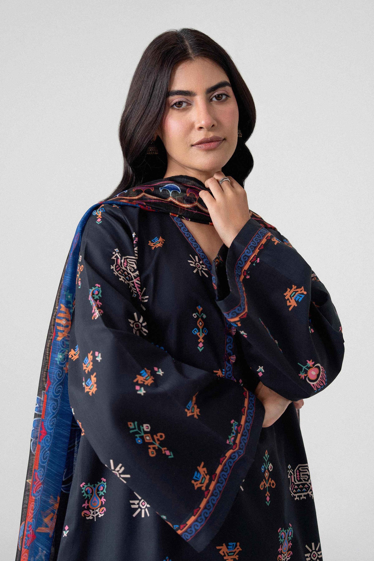 3 Piece - Digital Printed Suit - U3P-NISHA26WV1-59 for Women - Unstitched Collection | Nishat | Shop Online