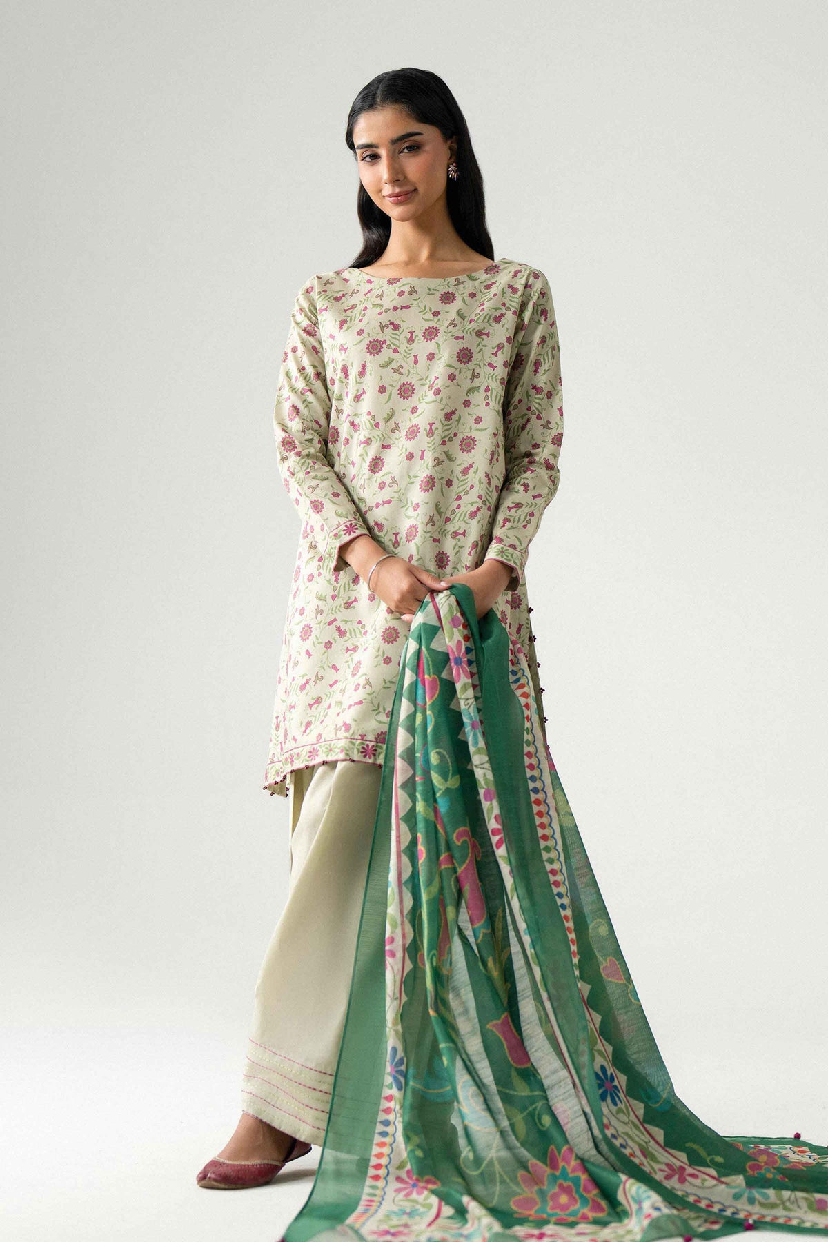 3 Piece - Digital Printed Suit - U3P-NISHA26WV1-60 for Women - Unstitched Collection | Nishat | Shop Online