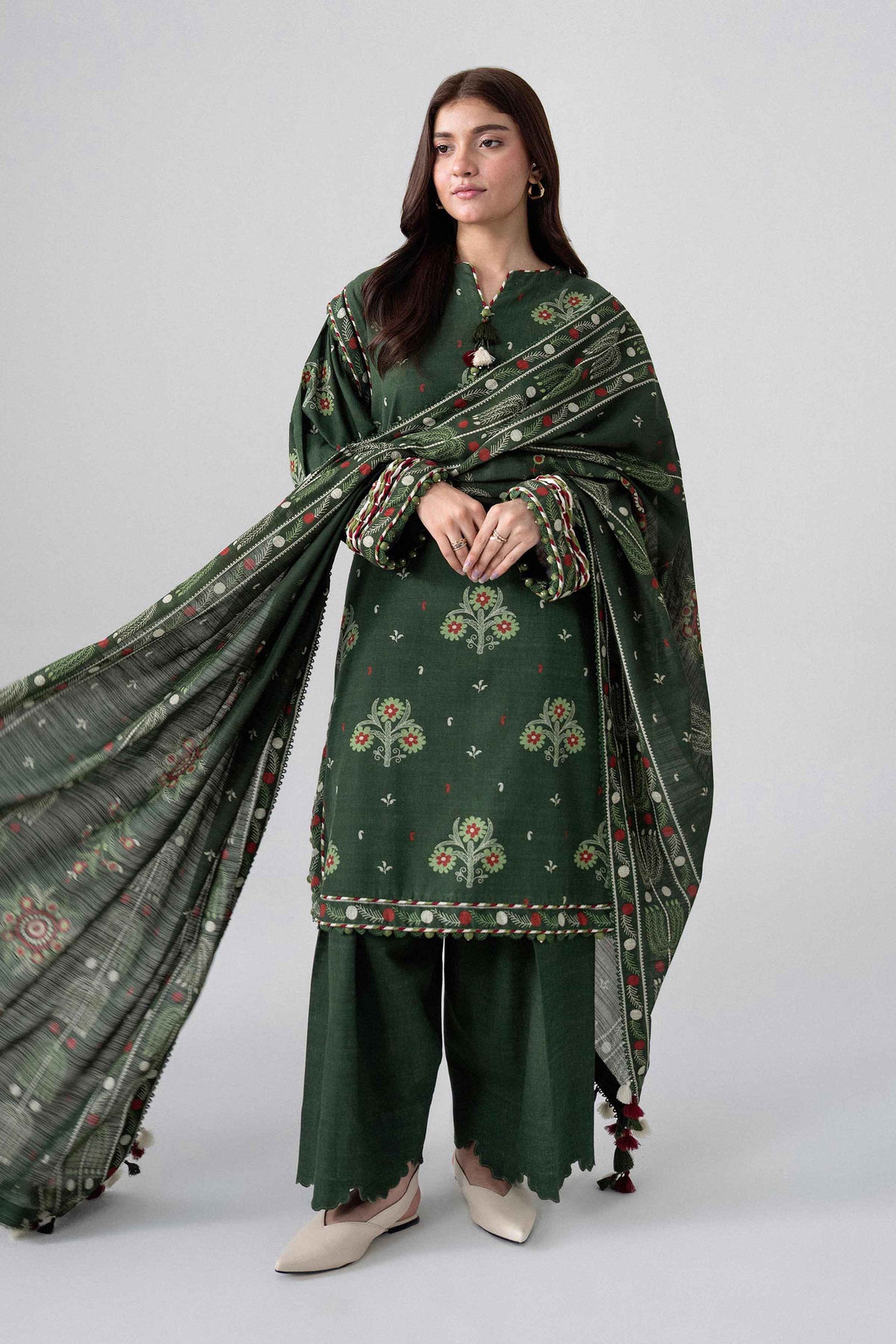 3 Piece - Printed Suit - U3P-NISHA26WV1-61 for Women - Unstitched Collection | Nishat | Shop Online