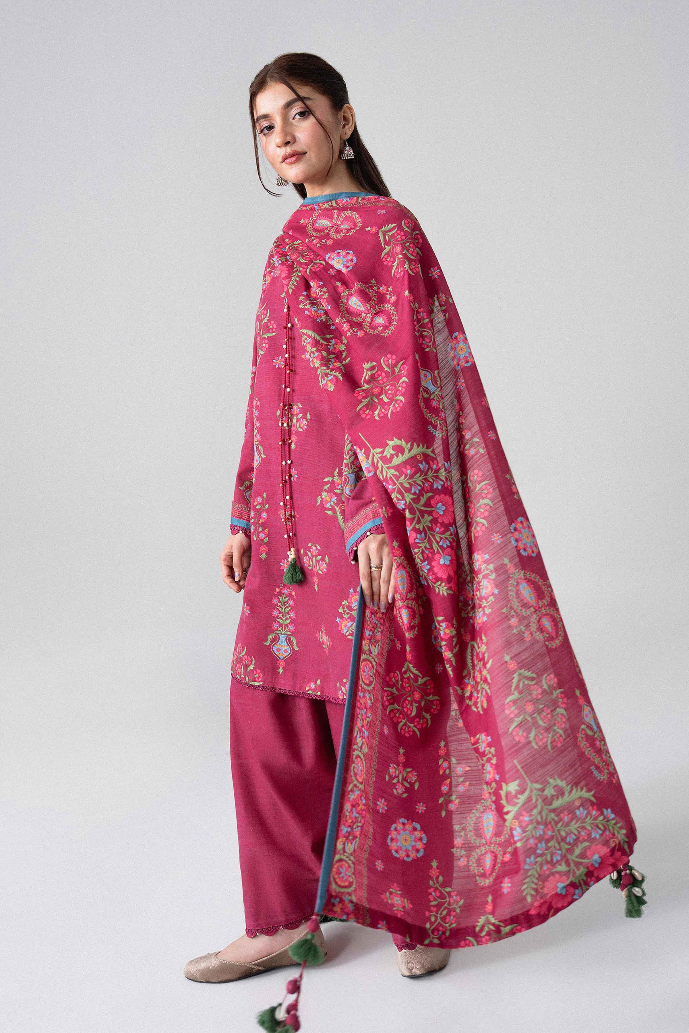 3 Piece - Printed Suit - U3P-NISHA26WV1-62 for Women - Unstitched Collection | Nishat | Shop Online