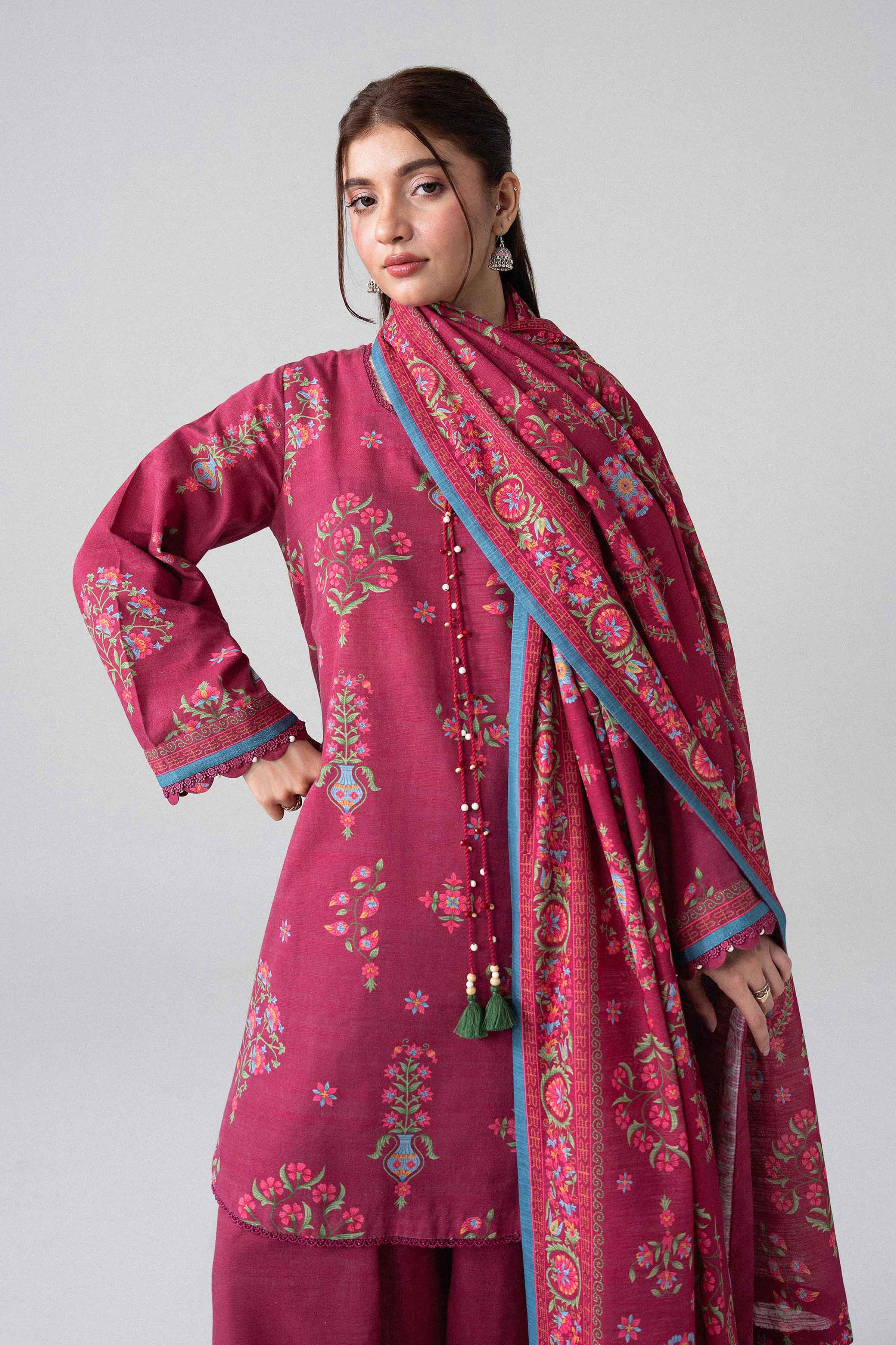 3 Piece - Printed Suit - U3P-NISHA26WV1-62 for Women - Unstitched Collection | Nishat | Shop Online
