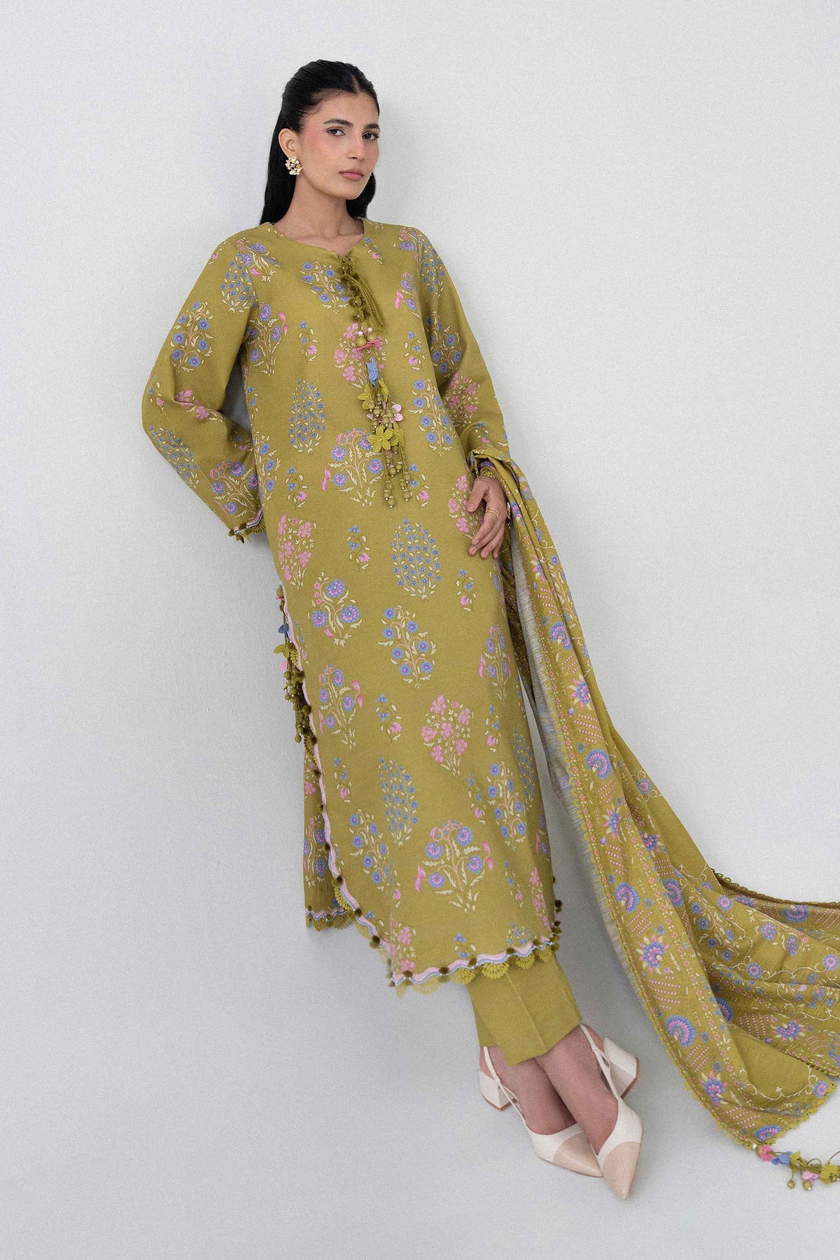 3 Piece - Printed Suit - U3P-NISHA26WV1-63 for Women - Unstitched Collection | Nishat | Shop Online