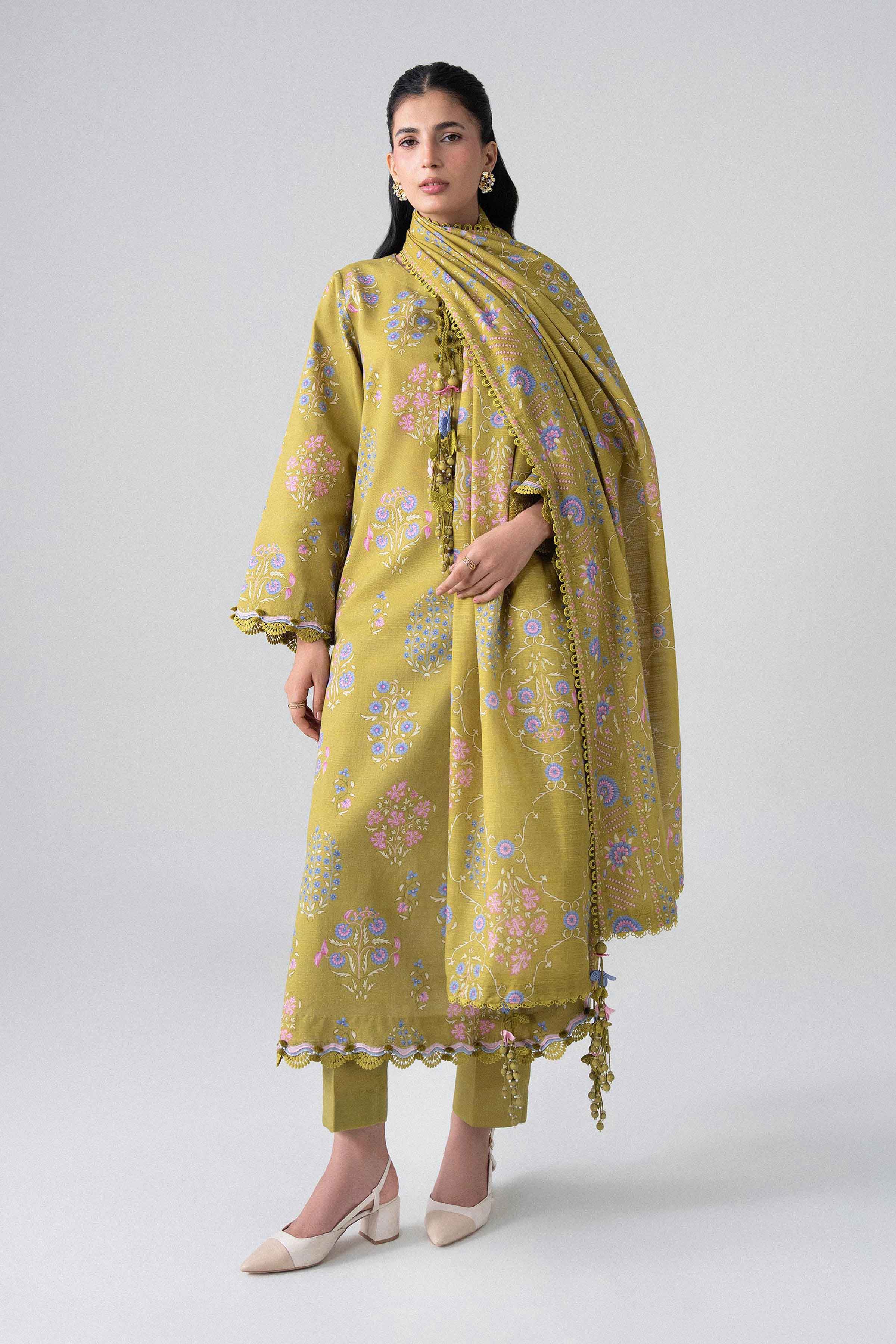 3 Piece - Printed Suit - U3P-NISHA26WV1-63 for Women - Unstitched Collection | Nishat | Shop Online