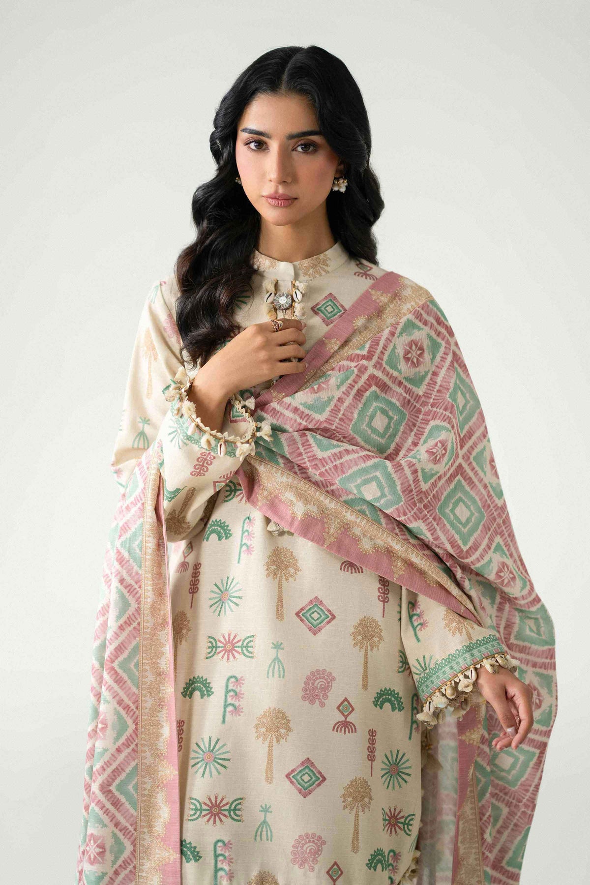 3 Piece - Printed Suit - U3P-NISHA26WV1-65 for Women - Unstitched Collection | Nishat | Shop Online