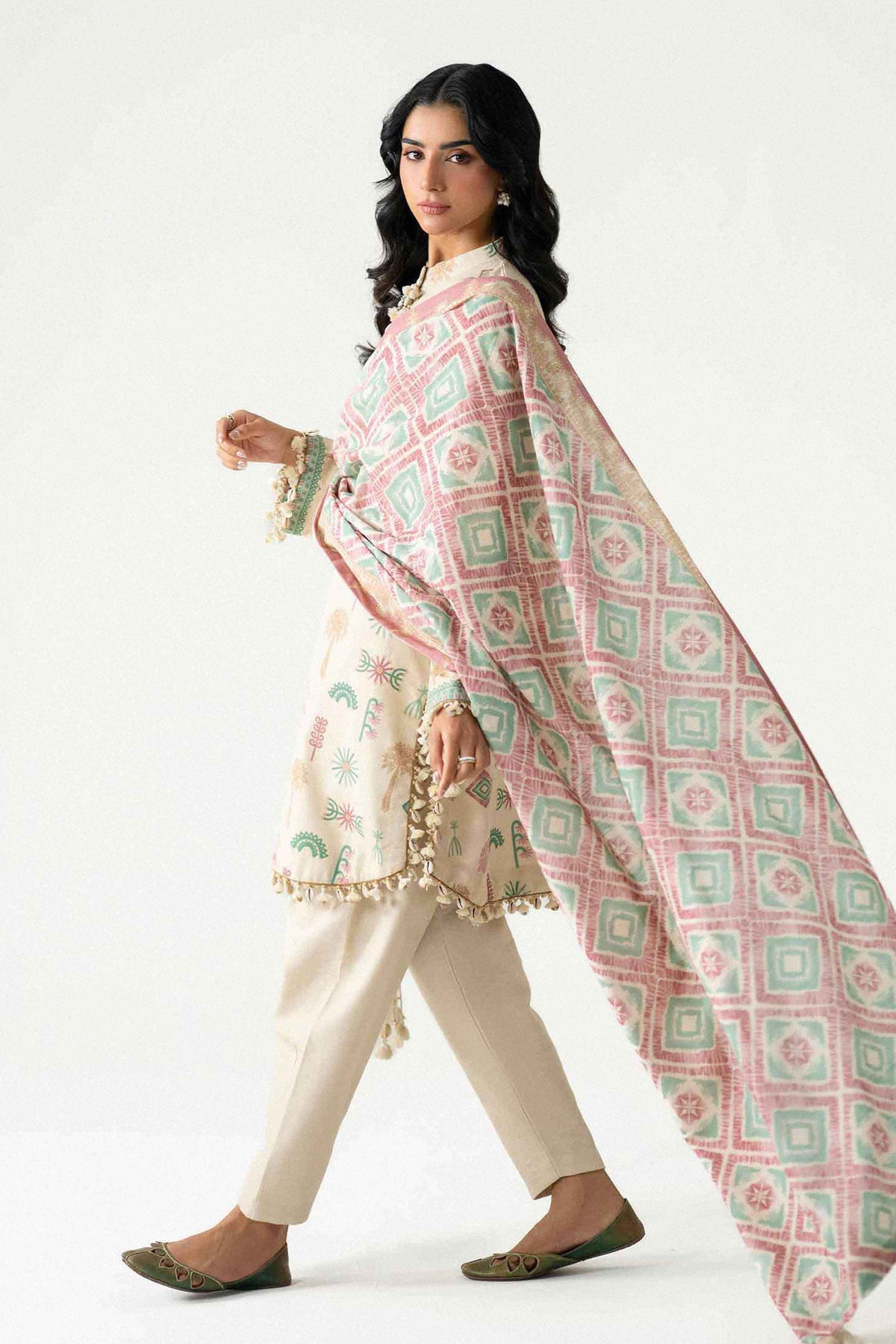 3 Piece - Printed Suit - U3P-NISHA26WV1-65 for Women - Unstitched Collection | Nishat | Shop Online